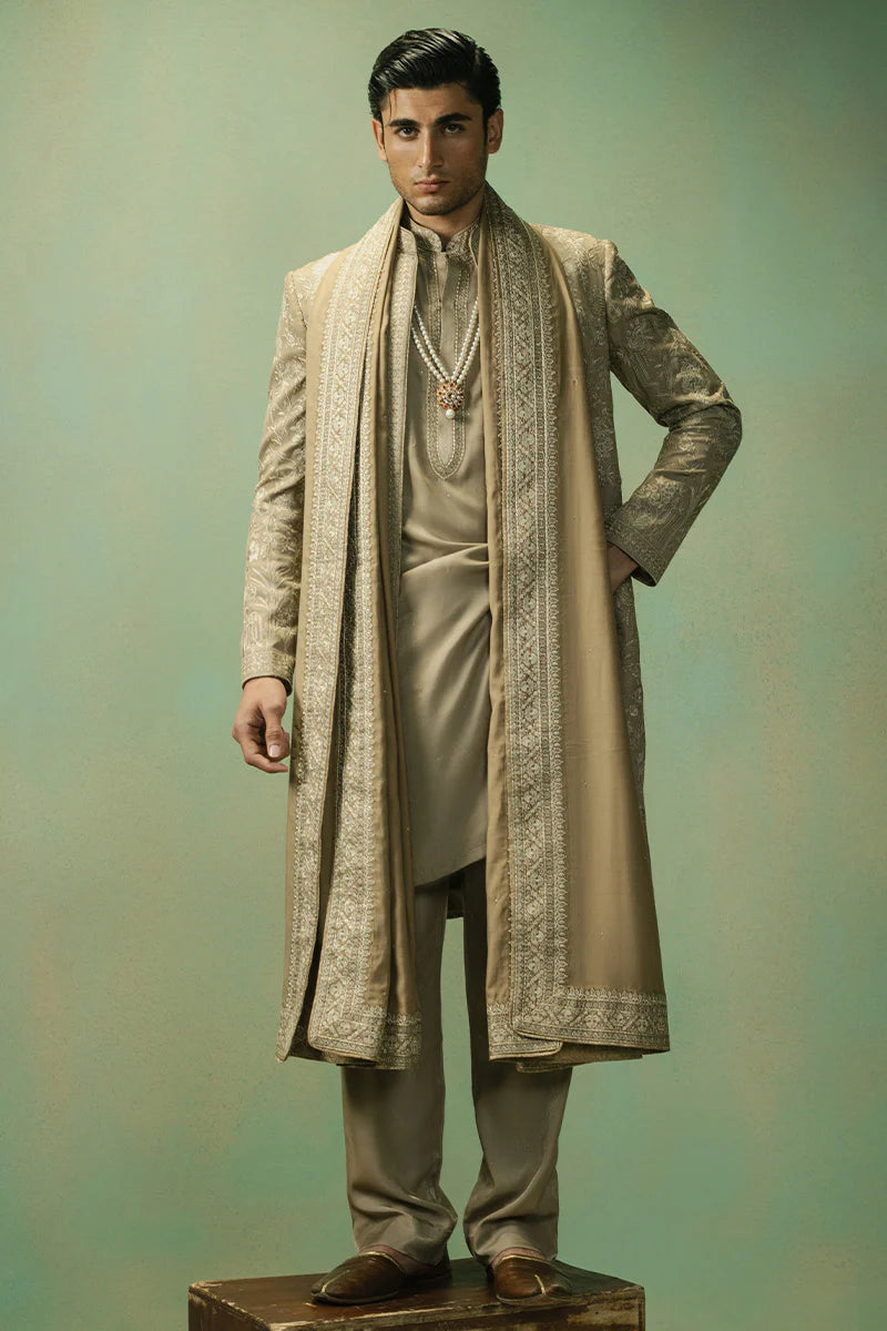'Saud' Open Sherwani | REPUBLIC MENSWEAR