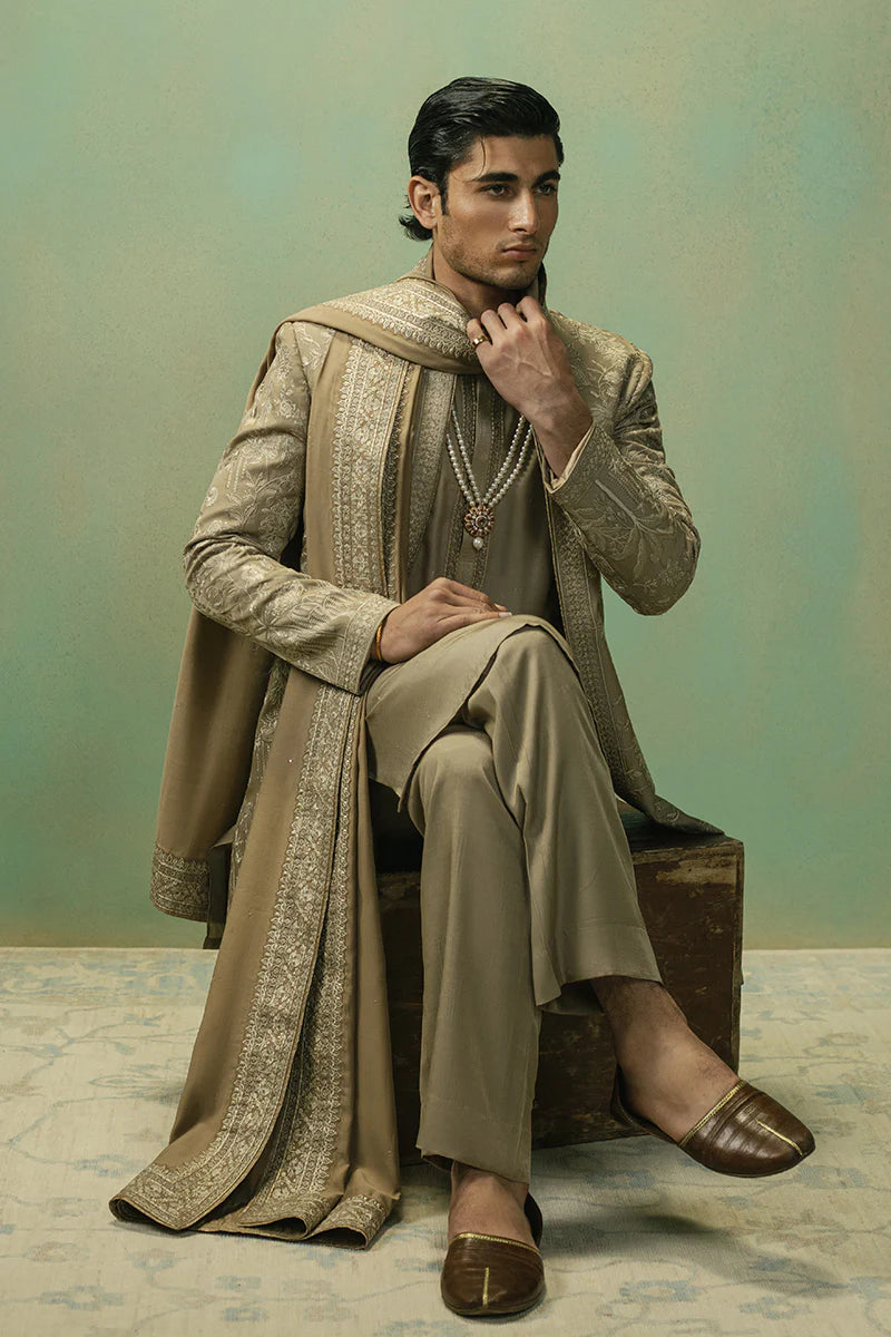 'Saud' Open Sherwani | REPUBLIC MENSWEAR