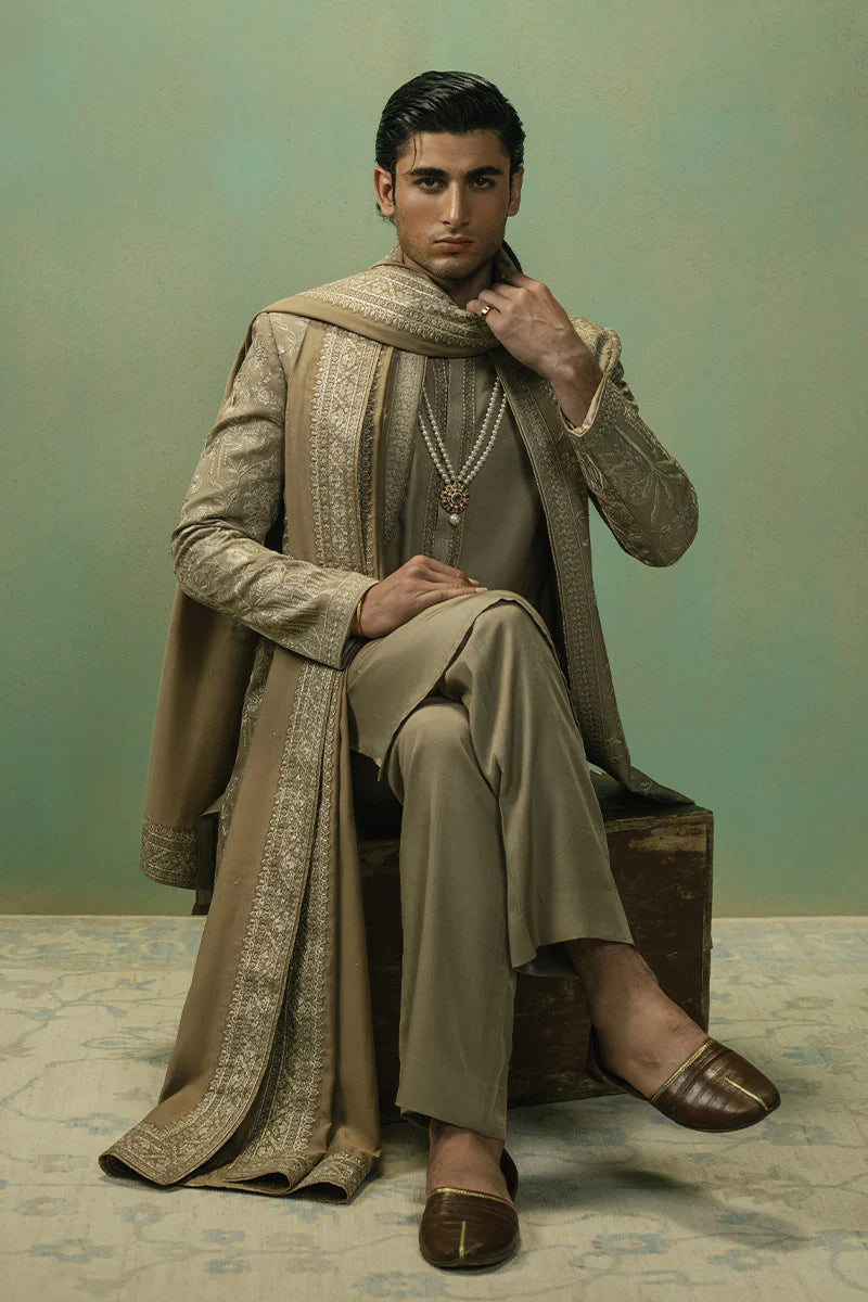 'Saud' Open Sherwani | REPUBLIC MENSWEAR