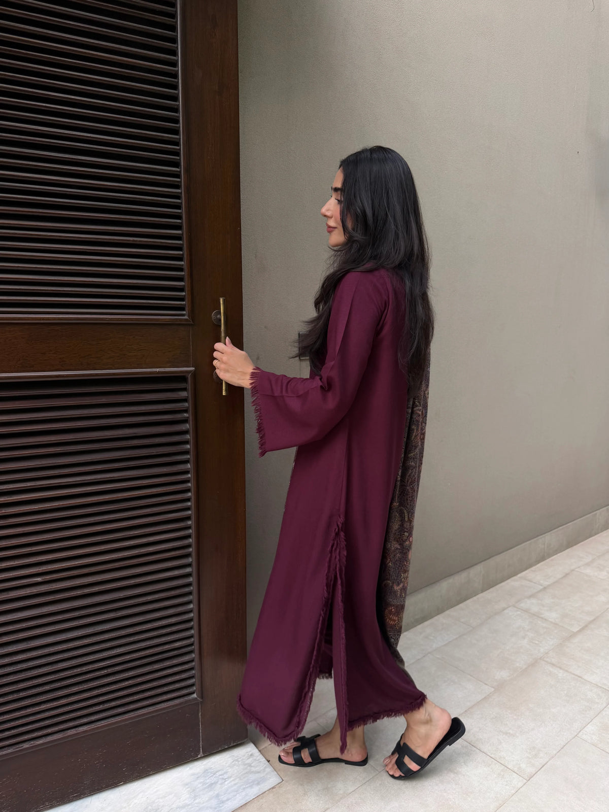 BURGUNDY DHAAGA SET | NEW IN | SAK ATELIER