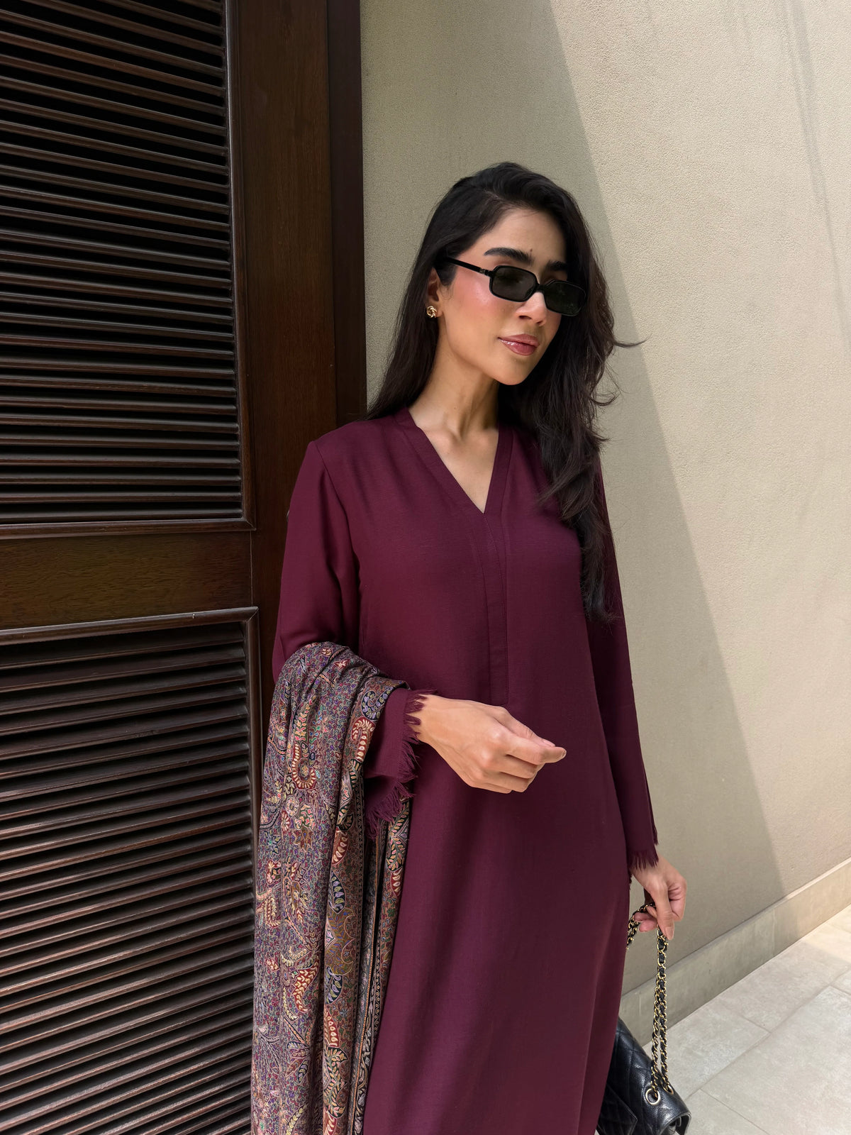 BURGUNDY DHAAGA SET | NEW IN | SAK ATELIER