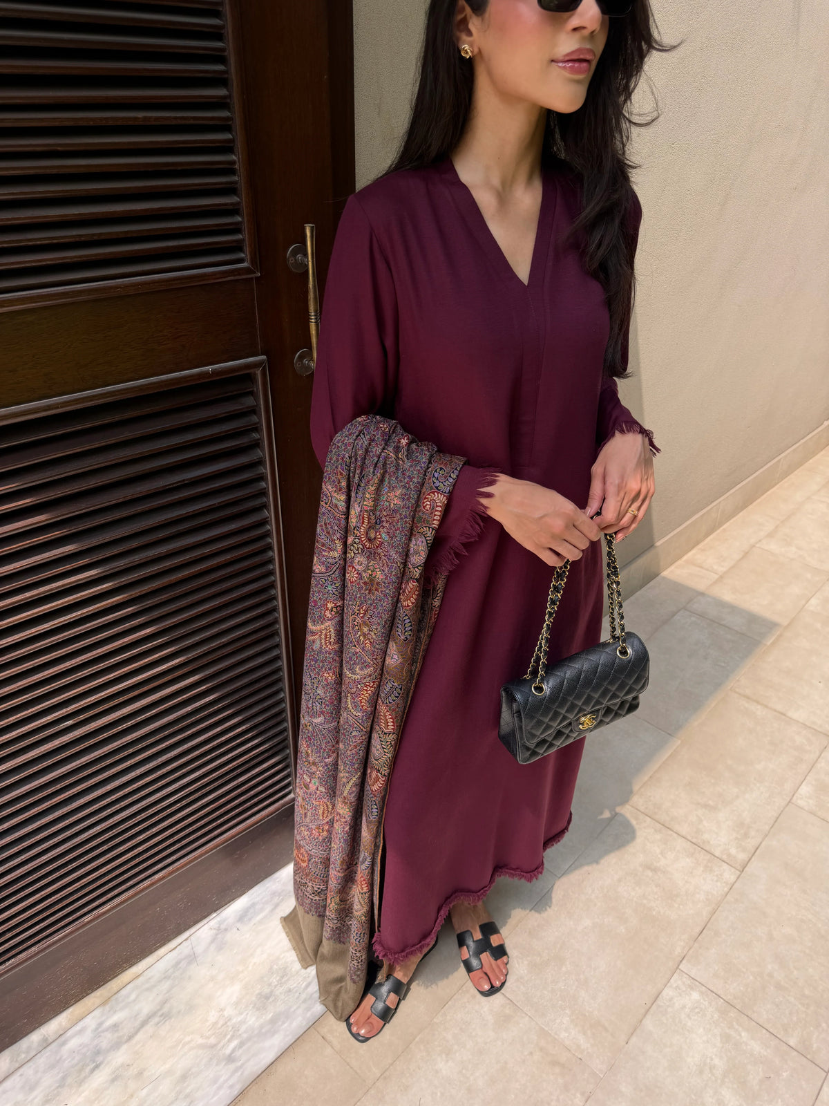 BURGUNDY DHAAGA SET | NEW IN | SAK ATELIER