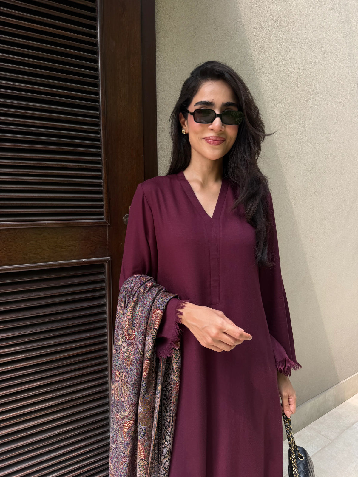 BURGUNDY DHAAGA SET | NEW IN | SAK ATELIER