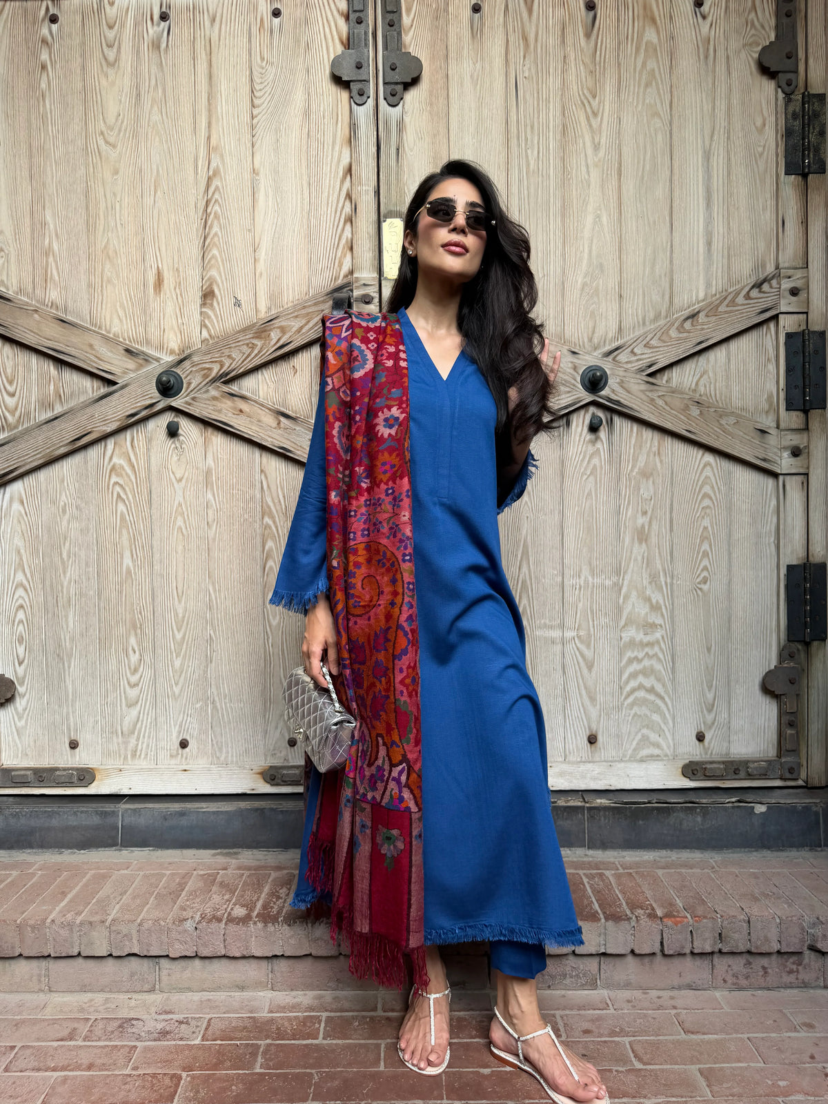 PERSIAN BLUE DHAAGA SET | NEW IN | SAK ATELIER