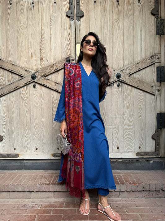 PERSIAN BLUE DHAAGA SET | NEW IN | SAK ATELIER