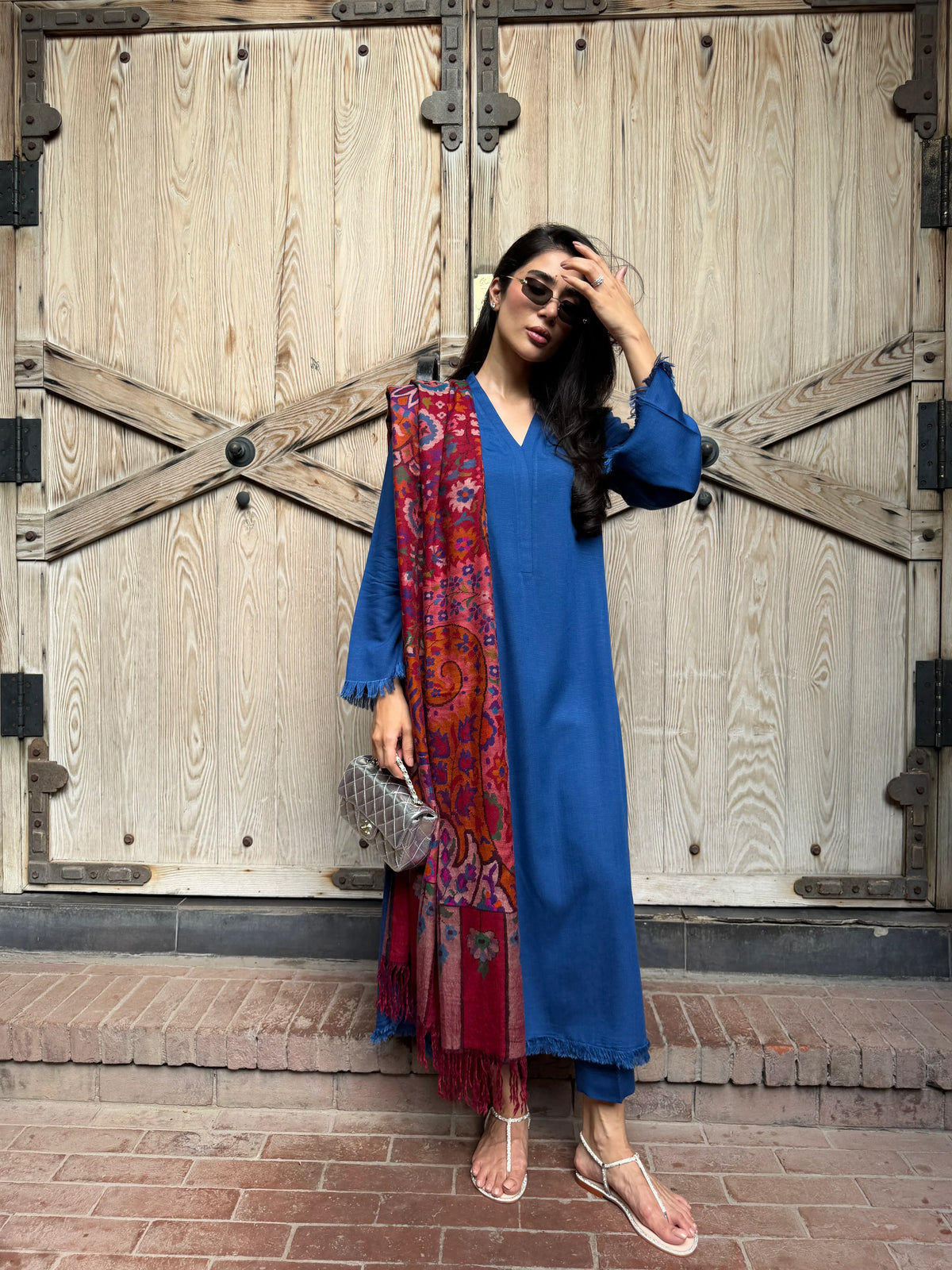 PERSIAN BLUE DHAAGA SET | NEW IN | SAK ATELIER