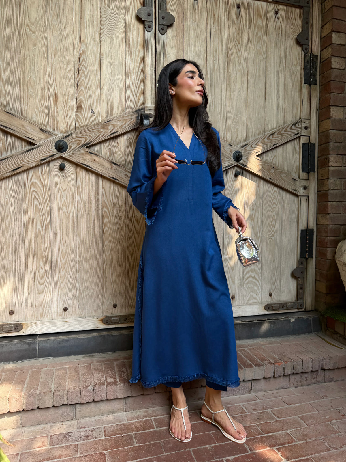 PERSIAN BLUE DHAAGA SET | NEW IN | SAK ATELIER
