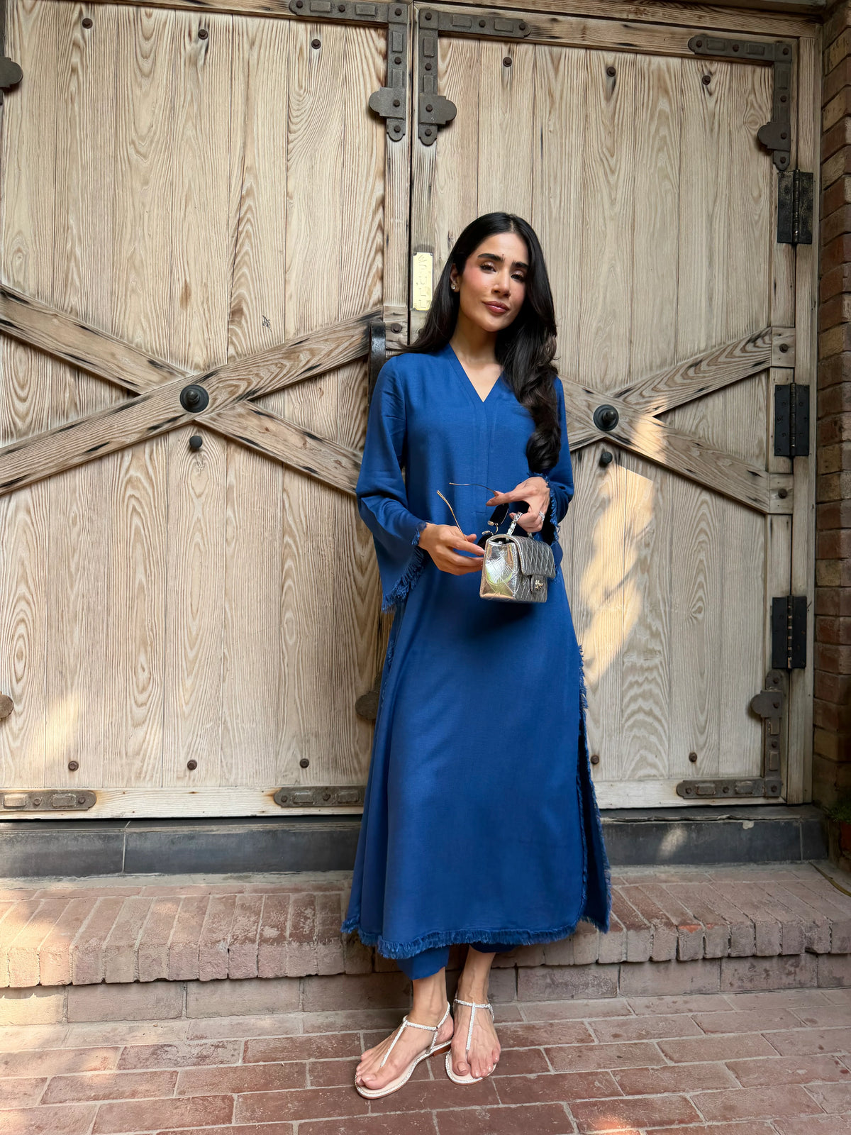 PERSIAN BLUE DHAAGA SET | NEW IN | SAK ATELIER