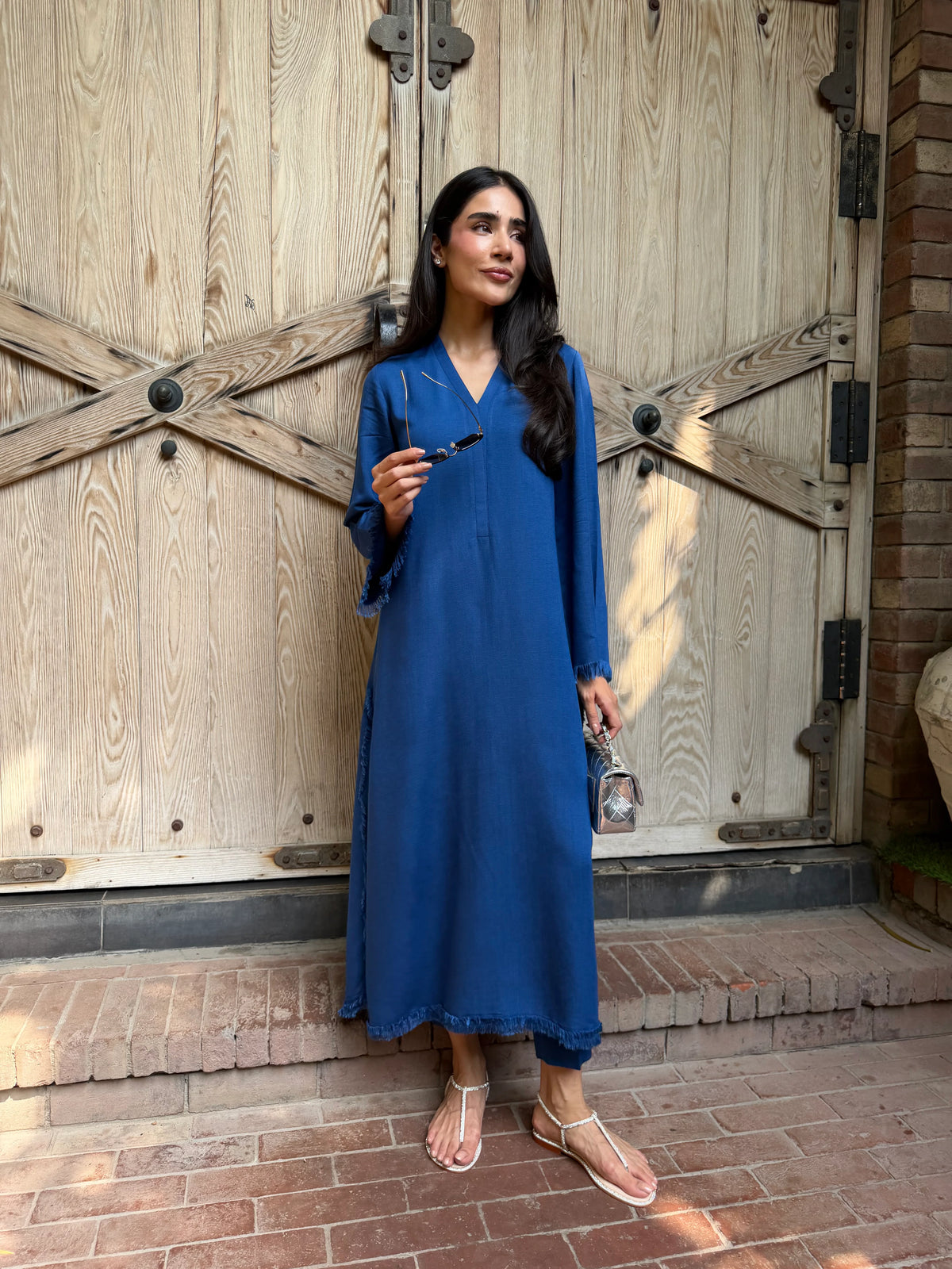 PERSIAN BLUE DHAAGA SET | NEW IN | SAK ATELIER