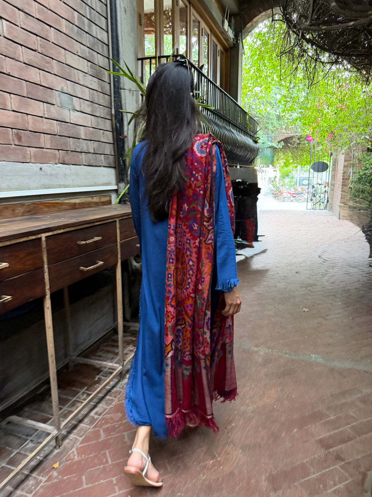 PERSIAN BLUE DHAAGA SET | NEW IN | SAK ATELIER