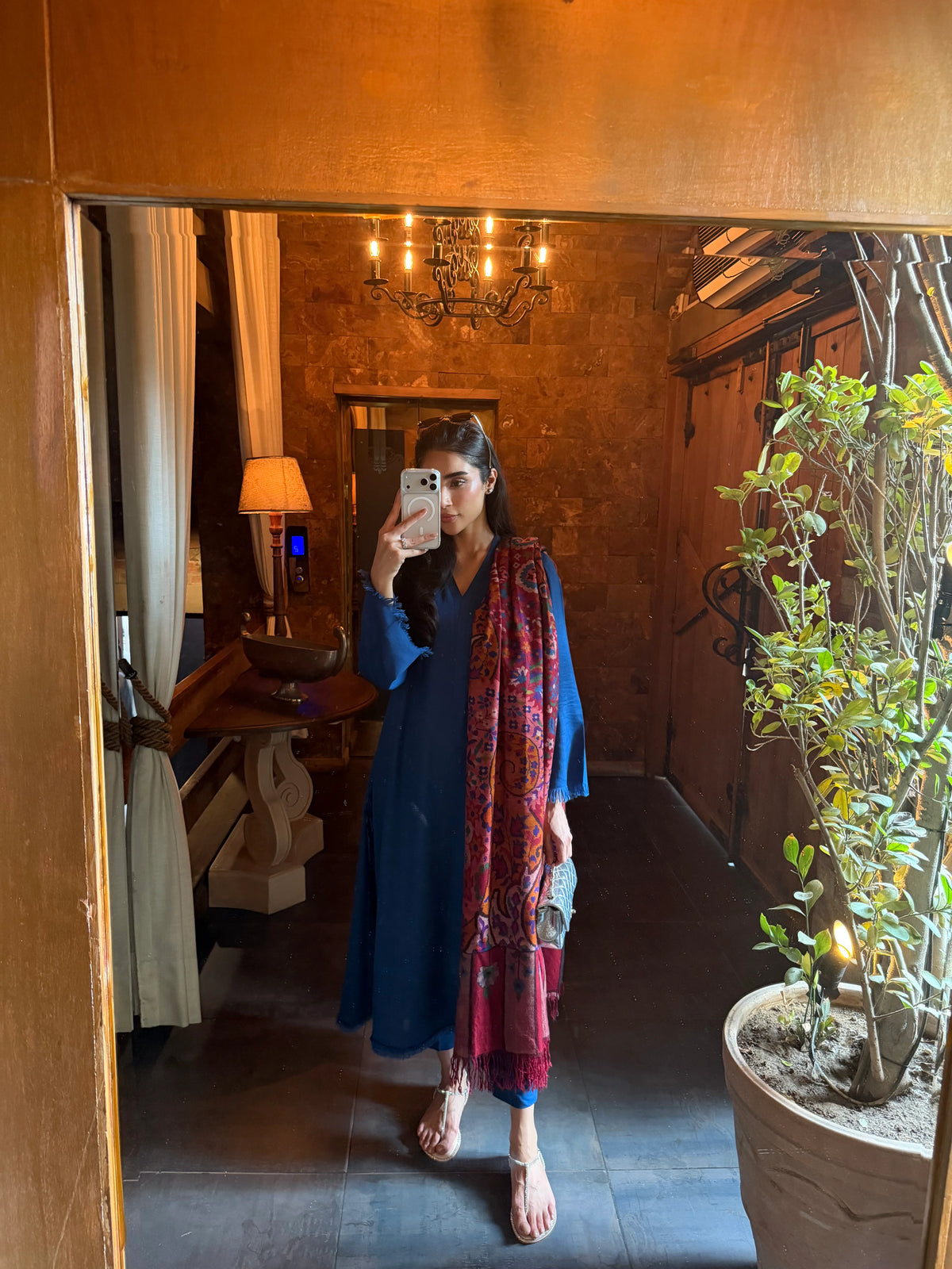 PERSIAN BLUE DHAAGA SET | NEW IN | SAK ATELIER