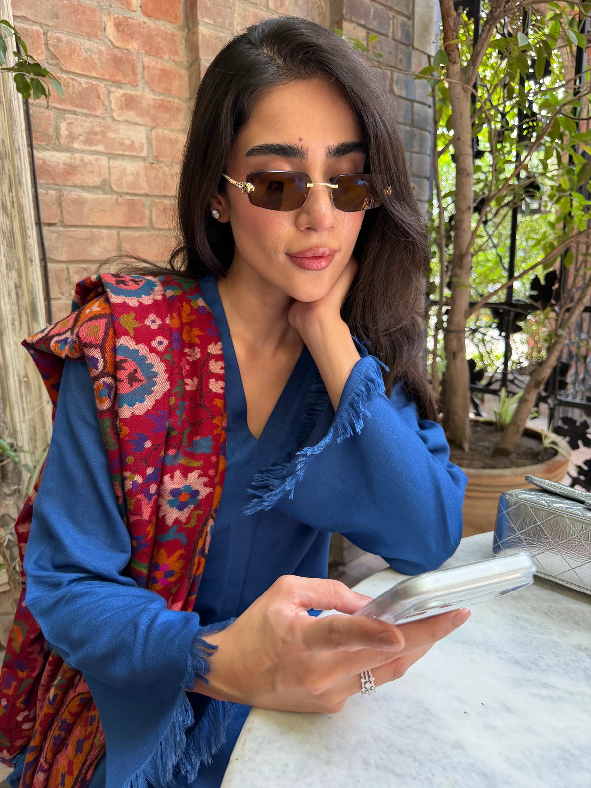 PERSIAN BLUE DHAAGA SET | NEW IN | SAK ATELIER