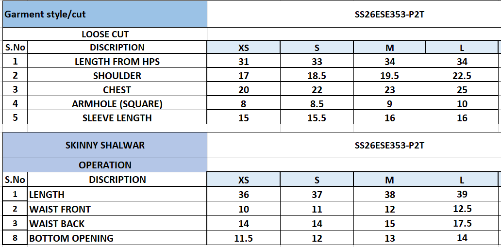 SS26ESE353P2T | New Arrivals | Sana Safinaz