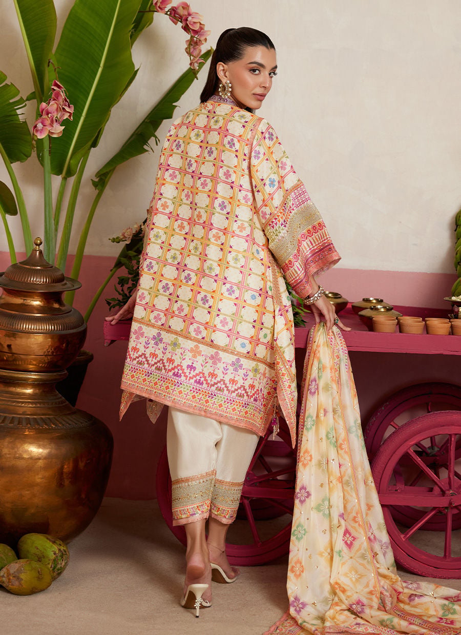 Kilo Ivory Shirt And Dupatta | MAYNA FESTIVE PRINTS '26 | FARAH TALIB AZIZ