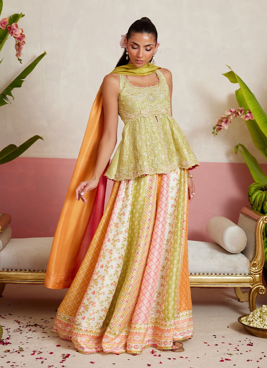 Tayla Shirt, Dupatta And Dhaka Pants | MAYNA FESTIVE PRINTS '26 | FARAH TALIB AZIZ