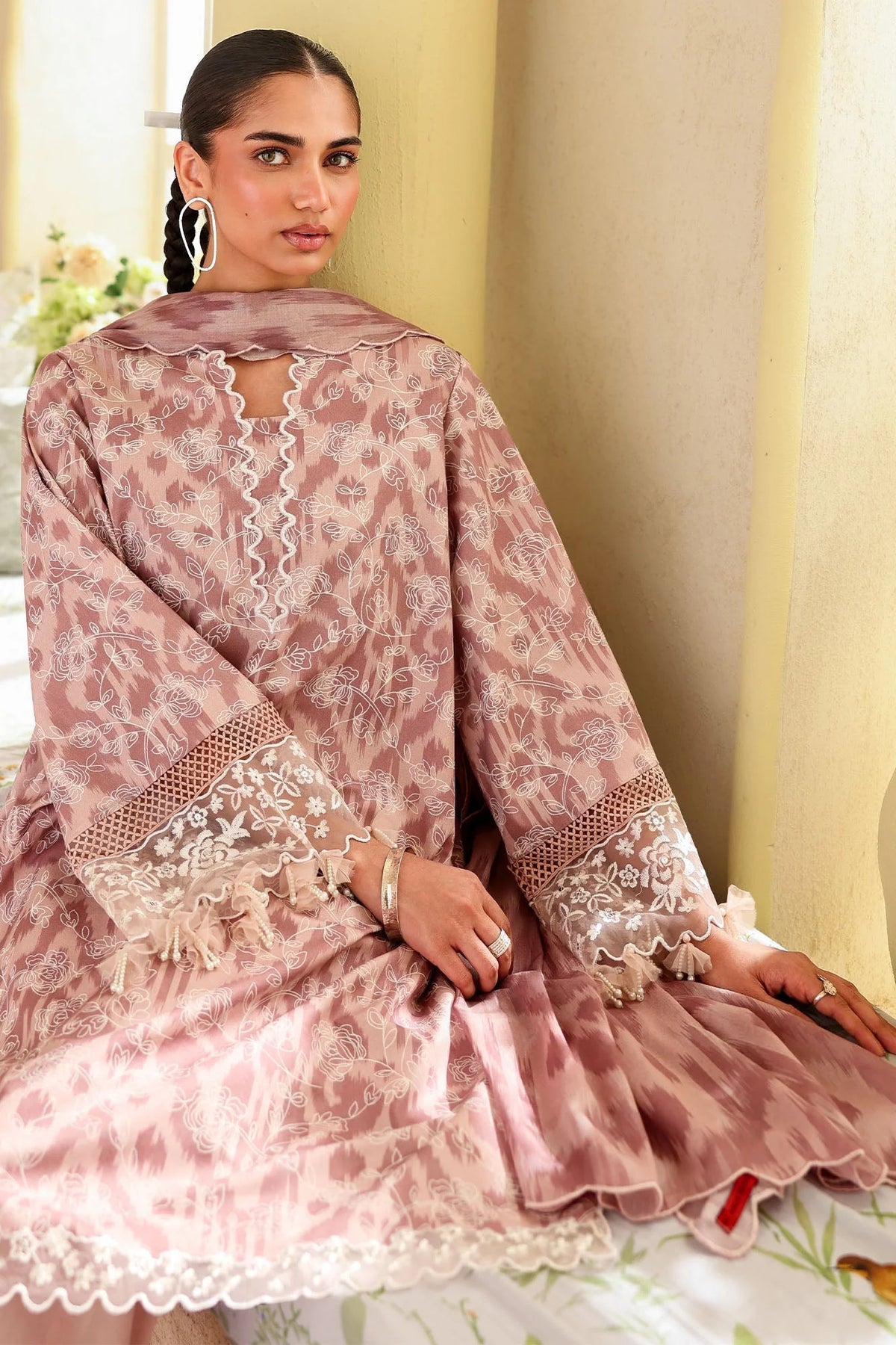 PASTEL MELODY- 3PC EMBROIDERED LAWN SUIT | Cross Stitch | Cross Stitch