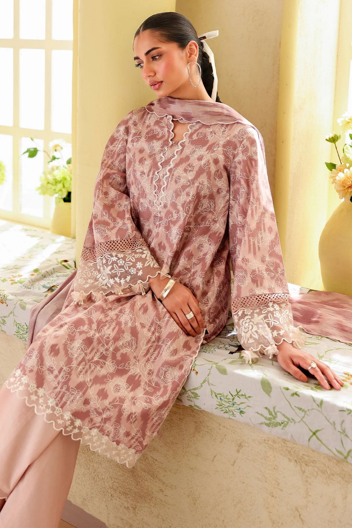 PASTEL MELODY- 3PC EMBROIDERED LAWN SUIT | Cross Stitch | Cross Stitch