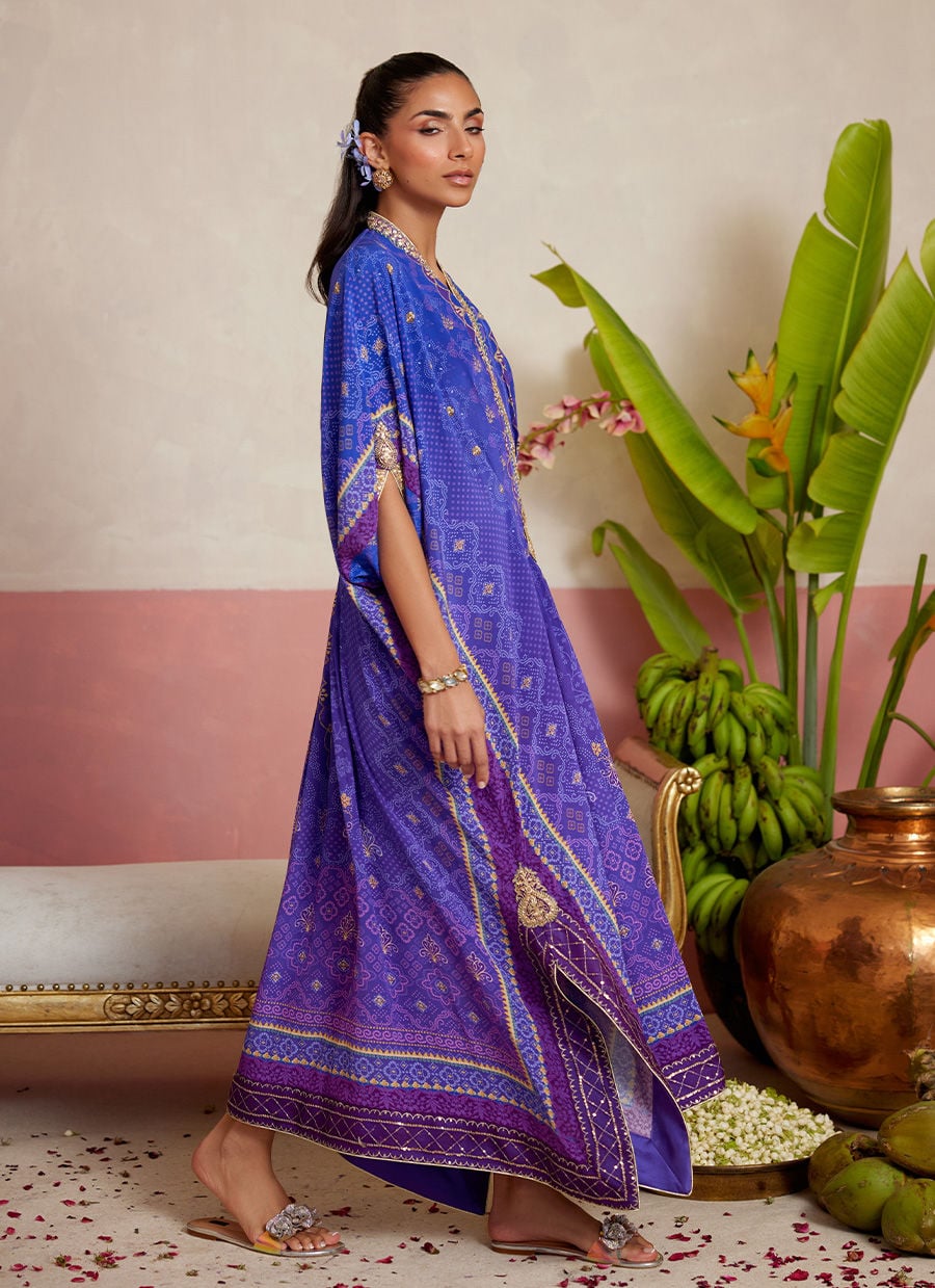 Jurney Purple kaftan | MAYNA FESTIVE PRINTS '26 | FARAH TALIB AZIZ