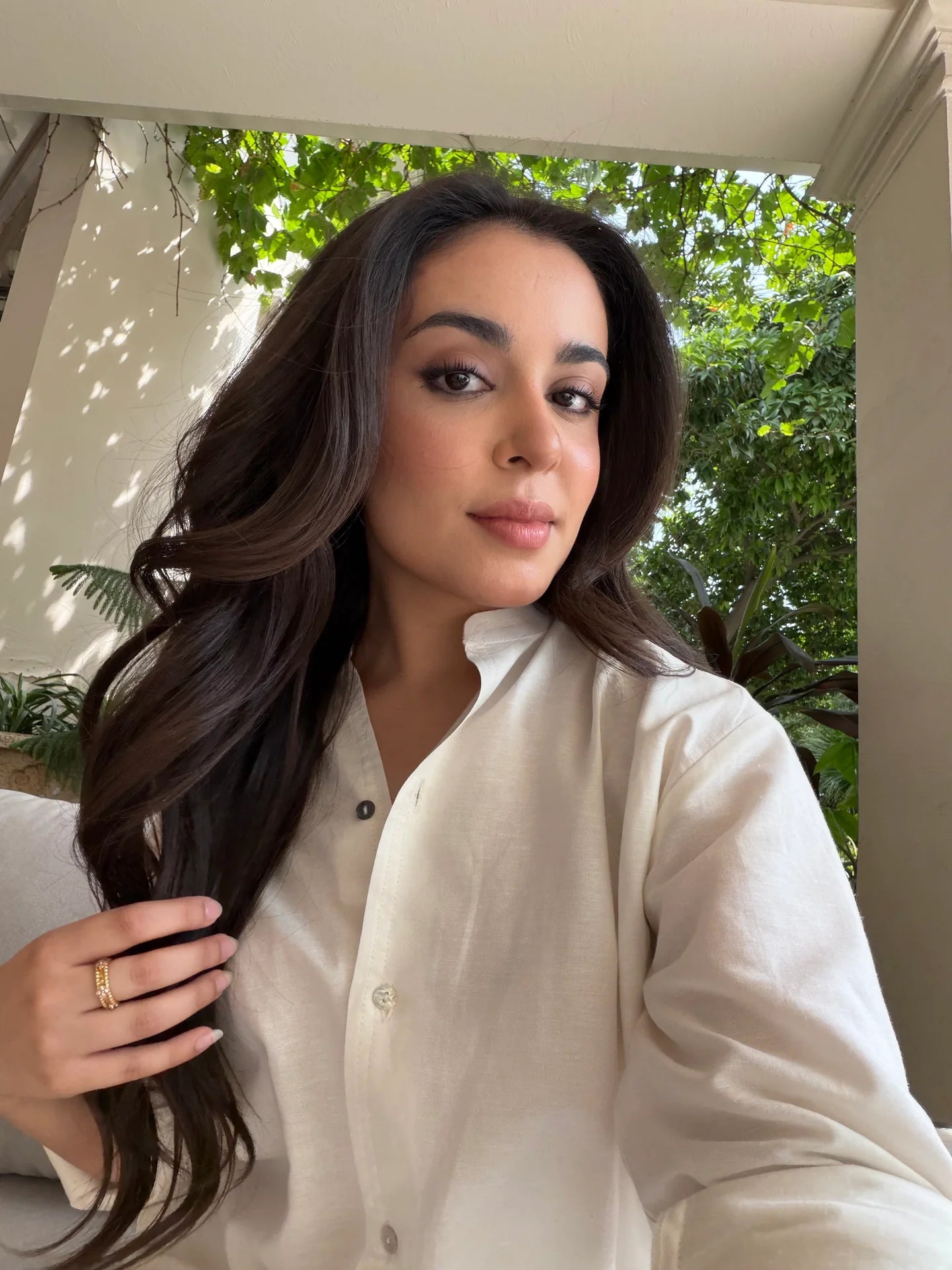 OVERSIZED LINEN SHIRT DRESS IN WHITE | Sak Atelier