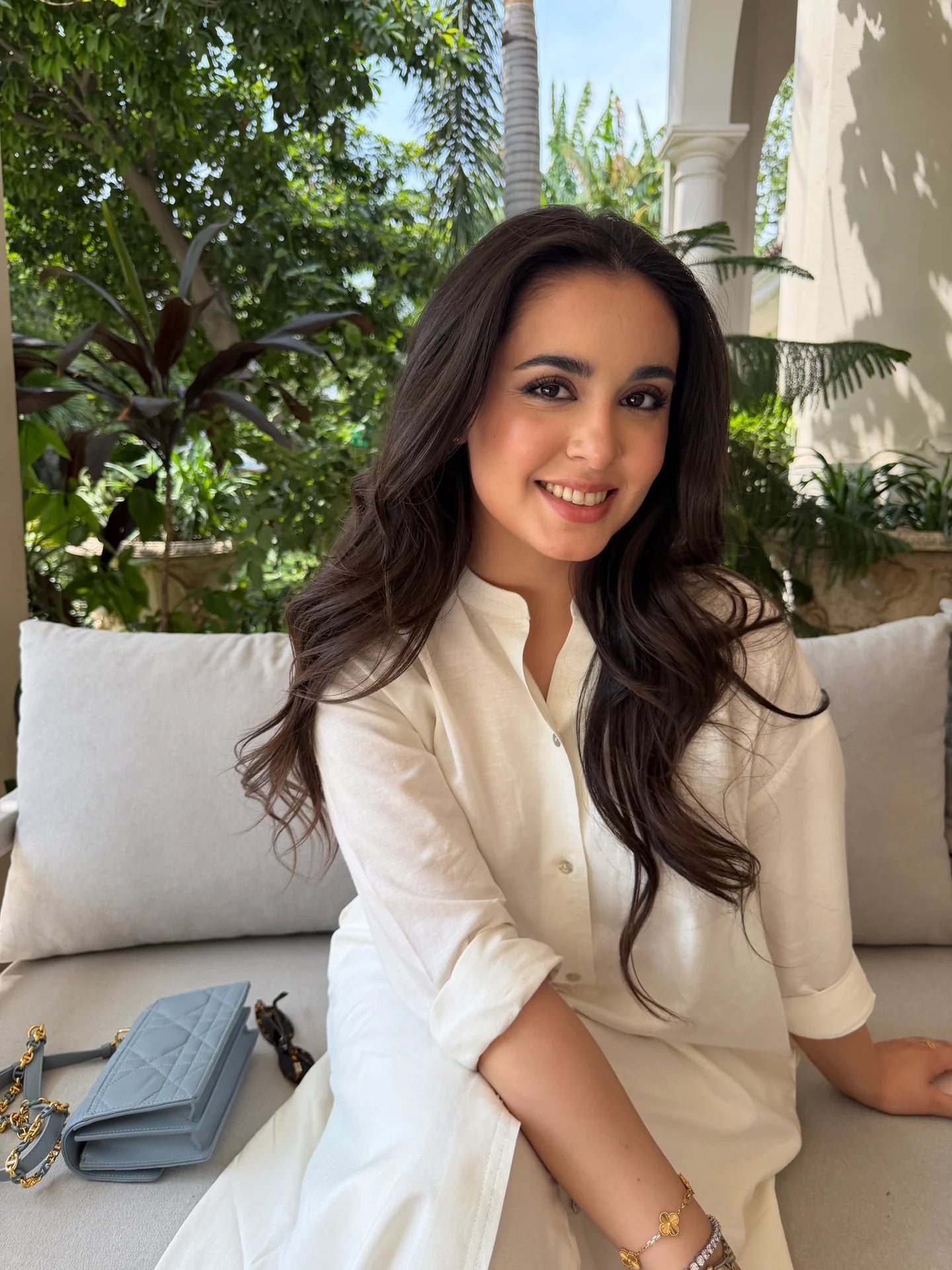 OVERSIZED LINEN SHIRT DRESS IN WHITE | Sak Atelier