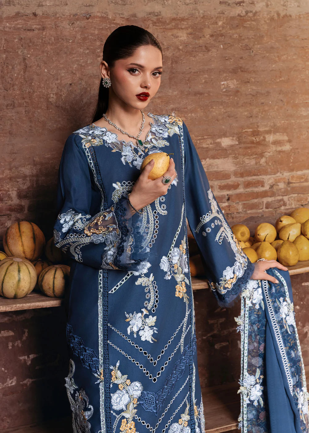 Sereine Bleu | Raya Lawn Pret | Saira Shakira