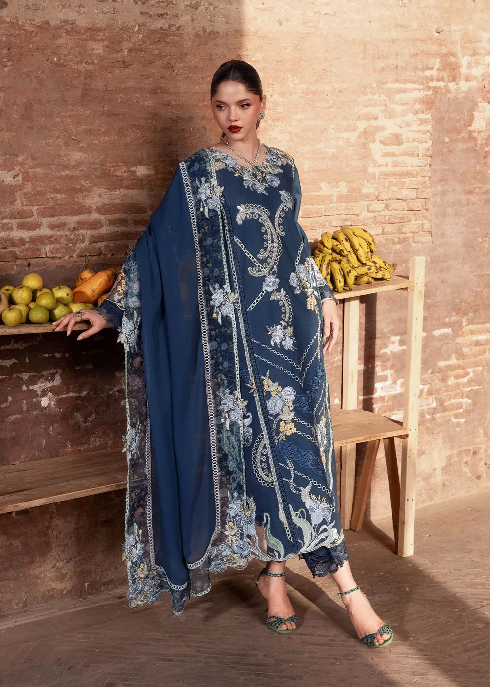 Sereine Bleu | Raya Lawn Pret | Saira Shakira