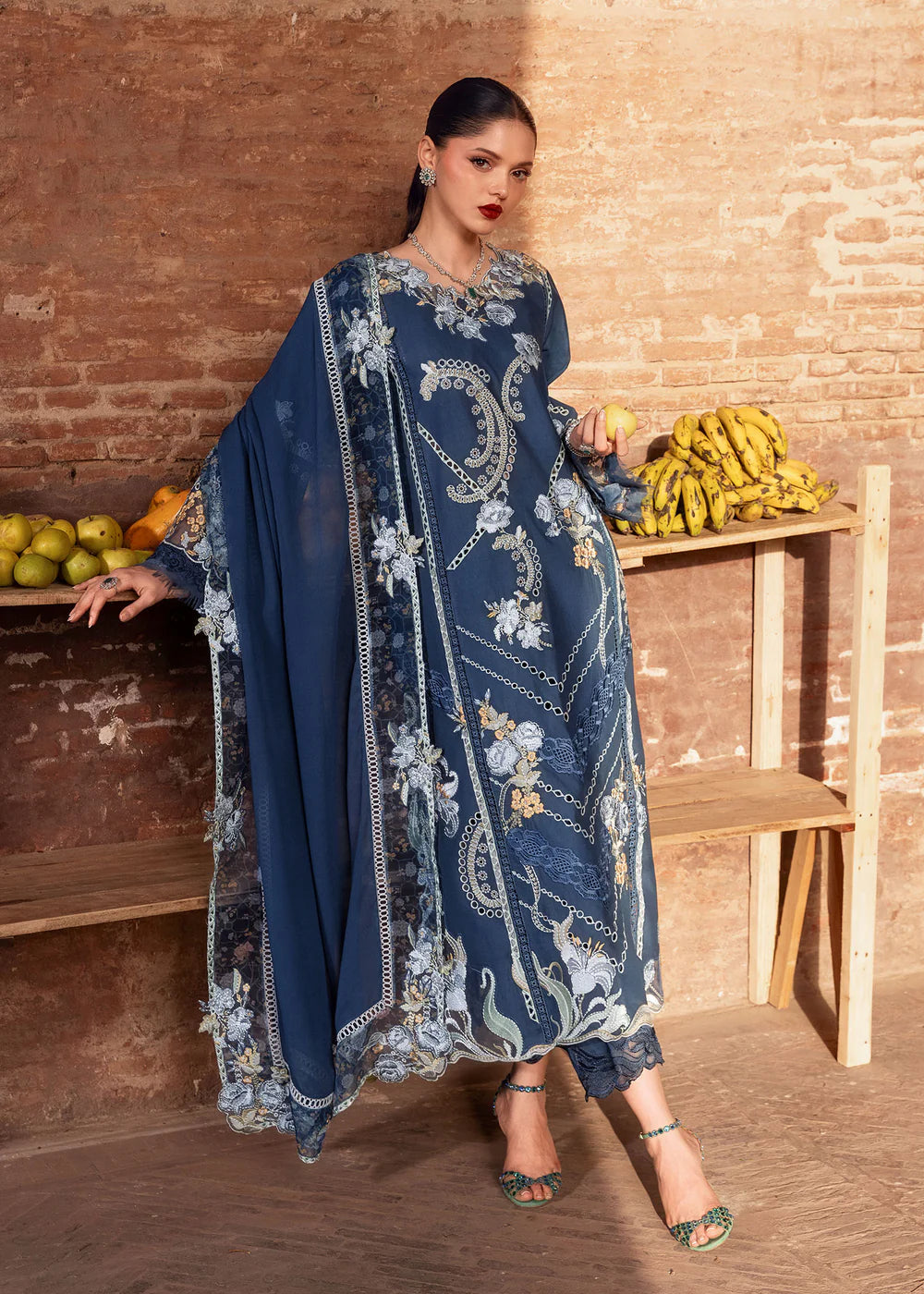 Sereine Bleu | Raya Lawn Pret | Saira Shakira