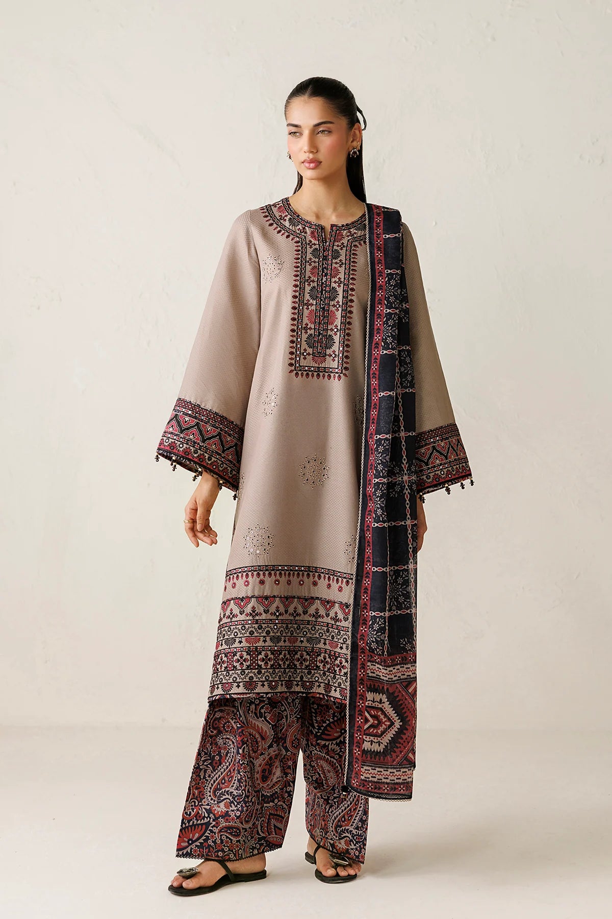 EMBROIDERED PREMIUM DOBBY UW-0282 | Unstitched | Jazmin