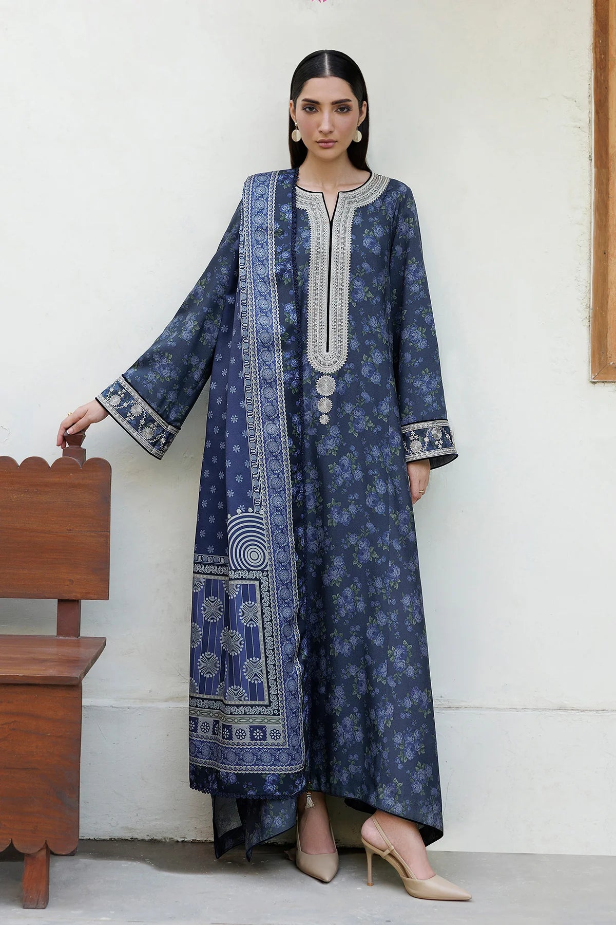 EMBROIDERED PREMIUM VISCOSE UW-0248 | Unstitched | Jazmin