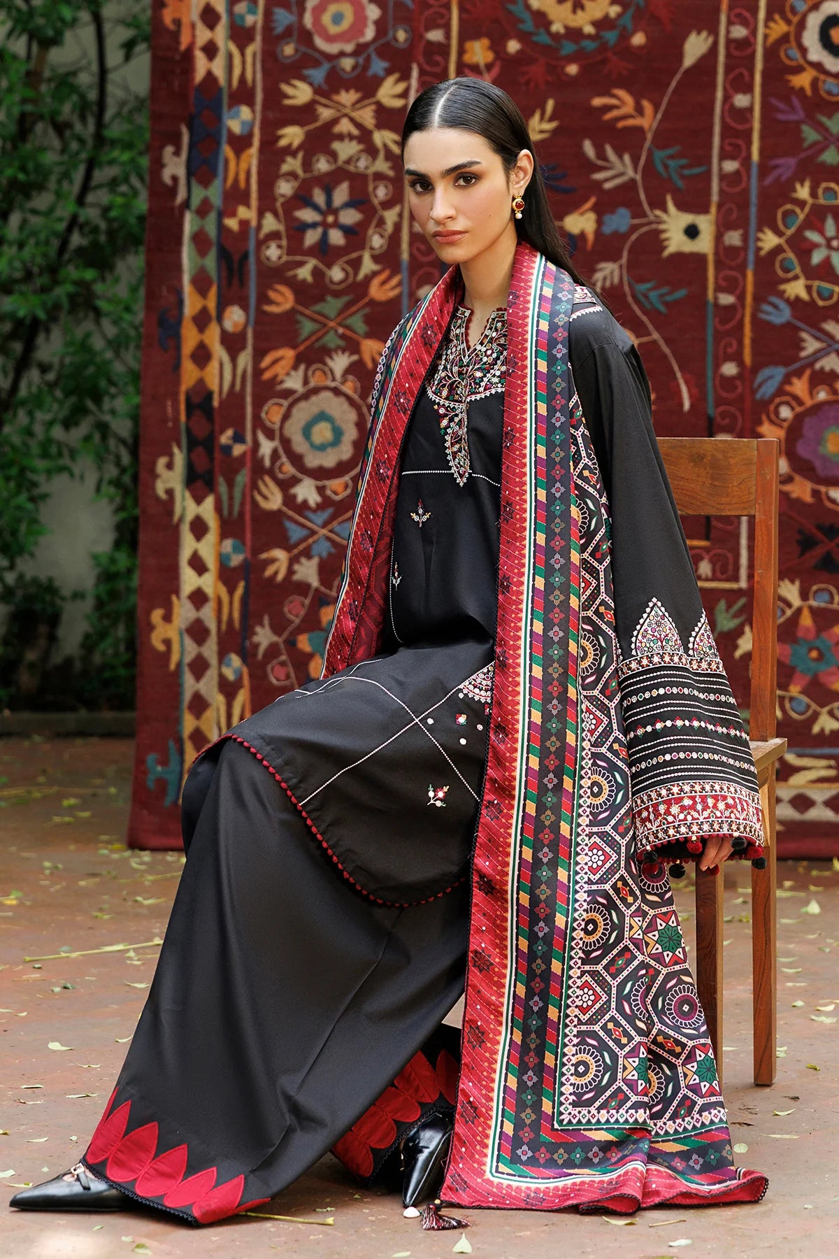 EMBROIDERED PREMIUM VISCOSE UW-0265 | Unstitched | Jazmin