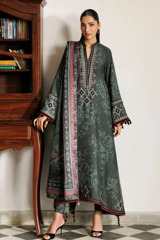 EMBROIDERED PREMIUM VISCOSE UW-0268 | Unstitched Winter | Jazmin