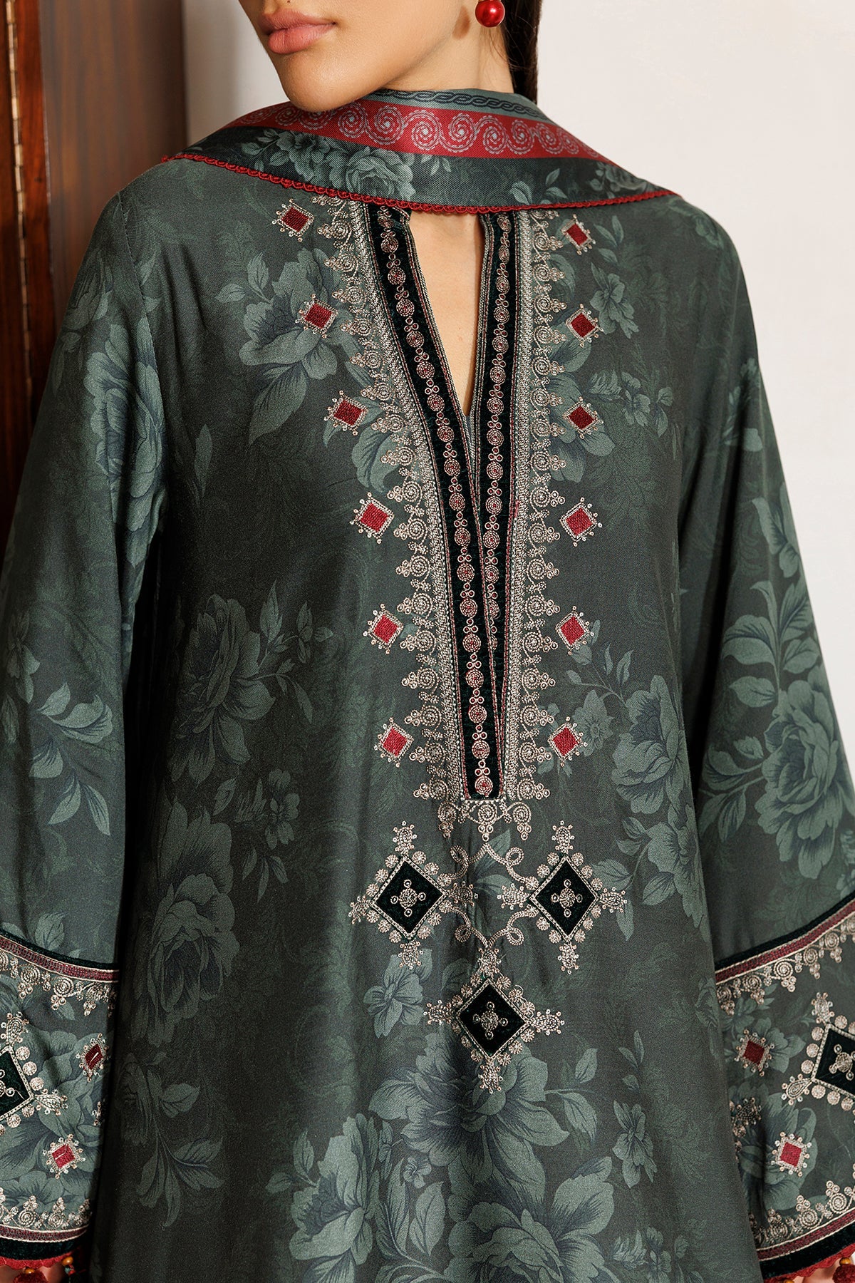 EMBROIDERED PREMIUM VISCOSE UW-0268 | Unstitched | Jazmin