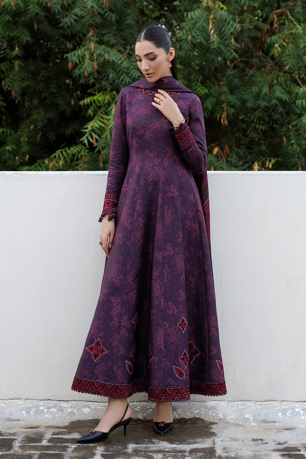 EMBROIDERED PREMIUM VISCOSE UW-0260 | Unstitched | Jazmin