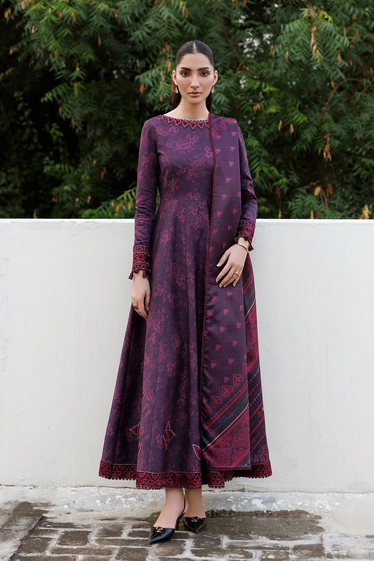 EMBROIDERED PREMIUM VISCOSE UW-0260 | Unstitched | Jazmin