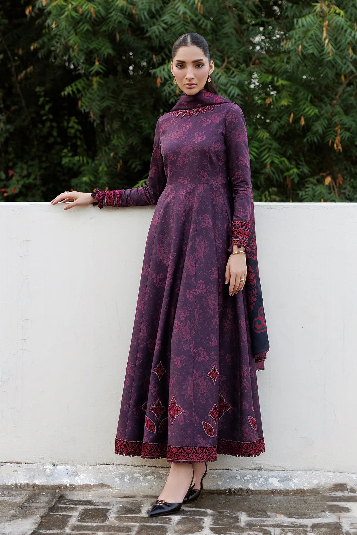 EMBROIDERED PREMIUM VISCOSE UW-0260 | Unstitched | Jazmin
