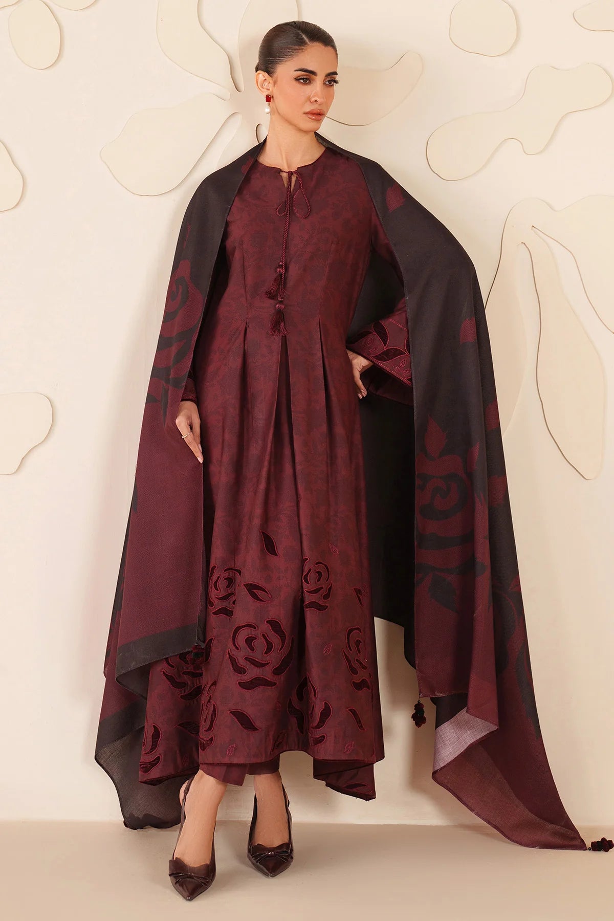 EMBROIDERED PREMIUM VISCOSE UW-0285 | Unstitched | Jazmin