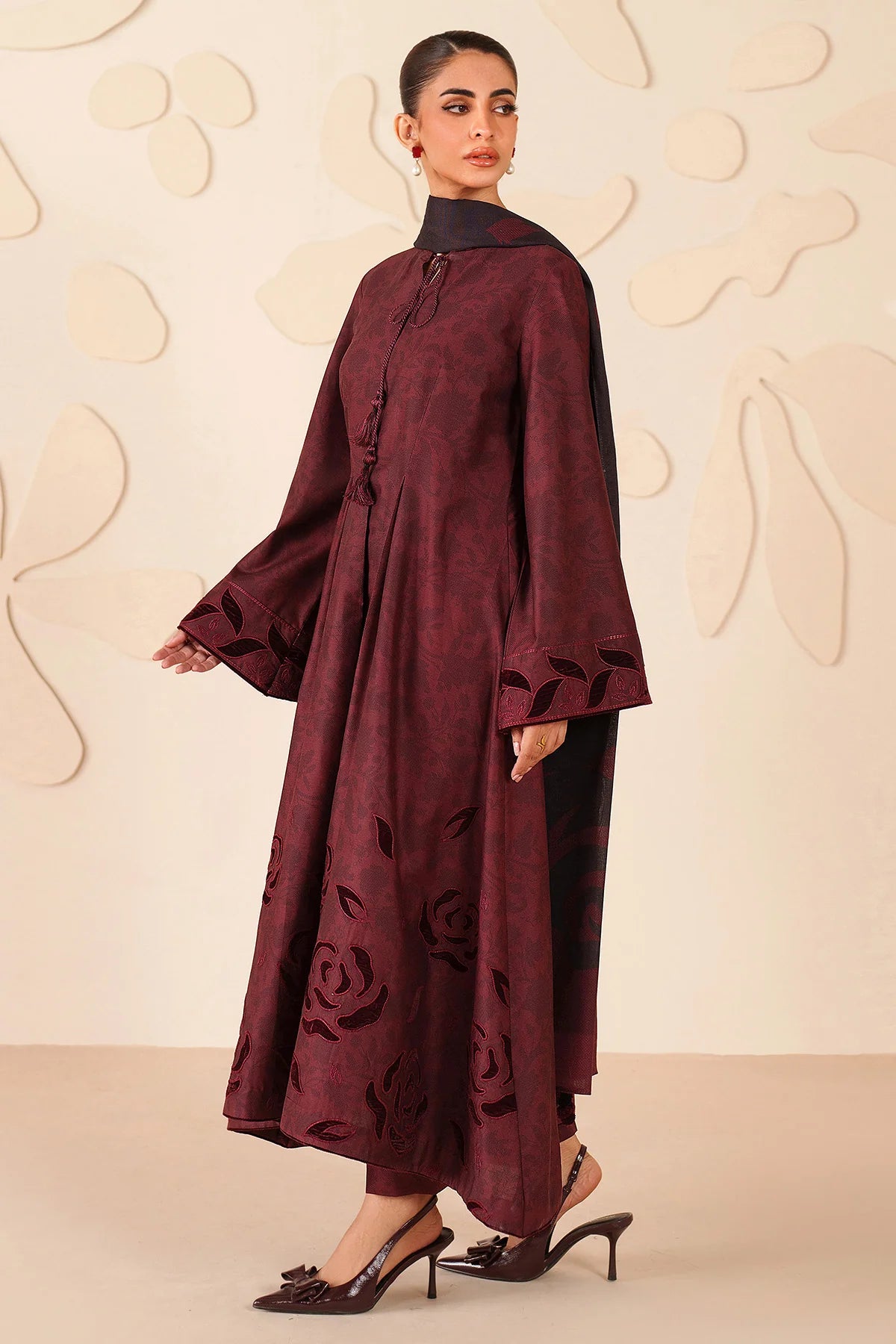 EMBROIDERED PREMIUM VISCOSE UW-0285 | Unstitched | Jazmin