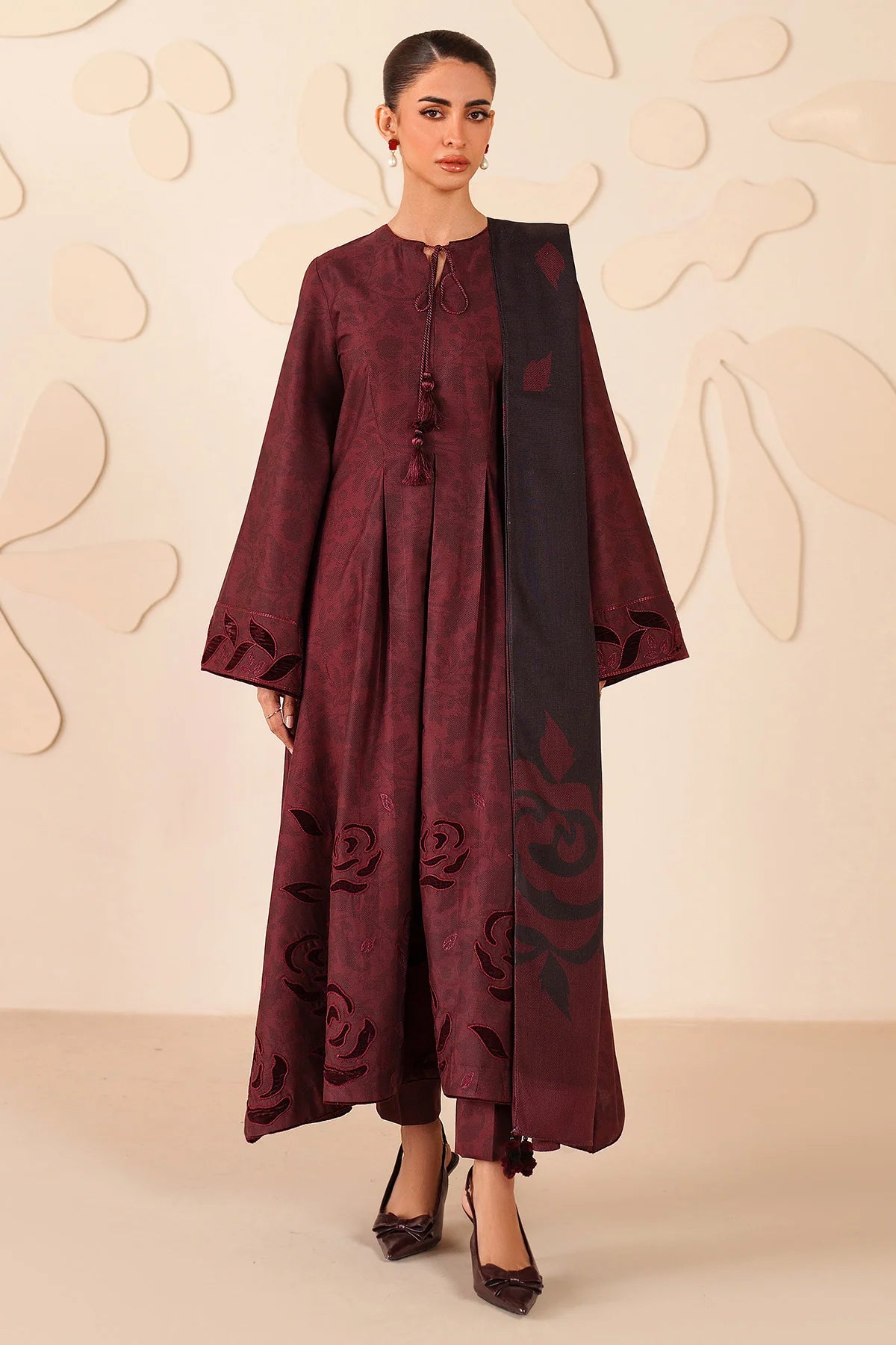 EMBROIDERED PREMIUM VISCOSE UW-0285 | Unstitched | Jazmin