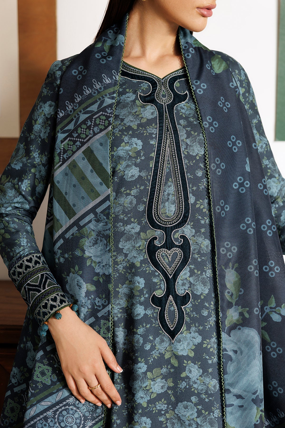 EMBROIDERED PREMIUM VISCOSE UW-0256 | Unstitched | Jazmin