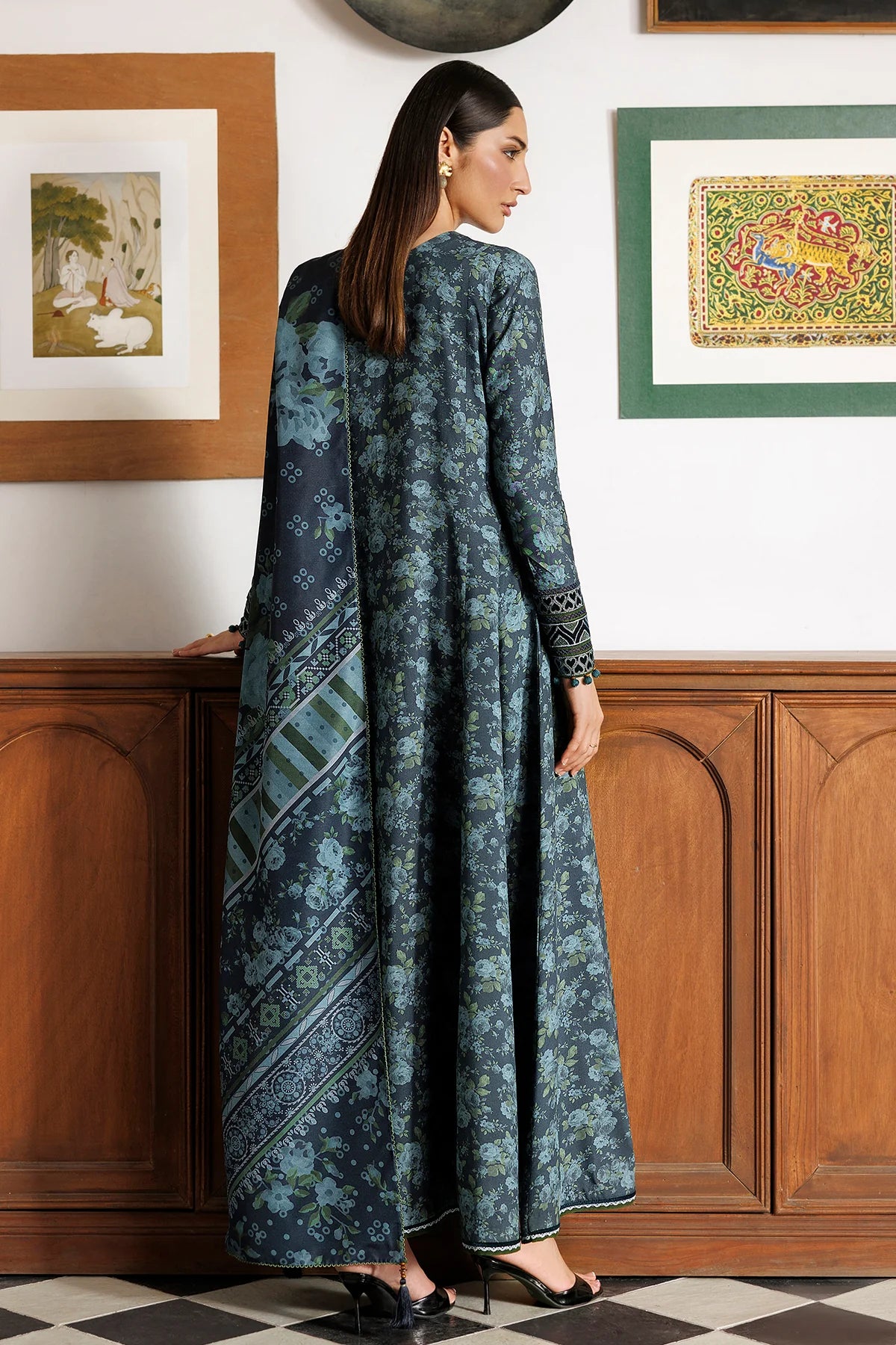 EMBROIDERED PREMIUM VISCOSE UW-0256 | Unstitched | Jazmin