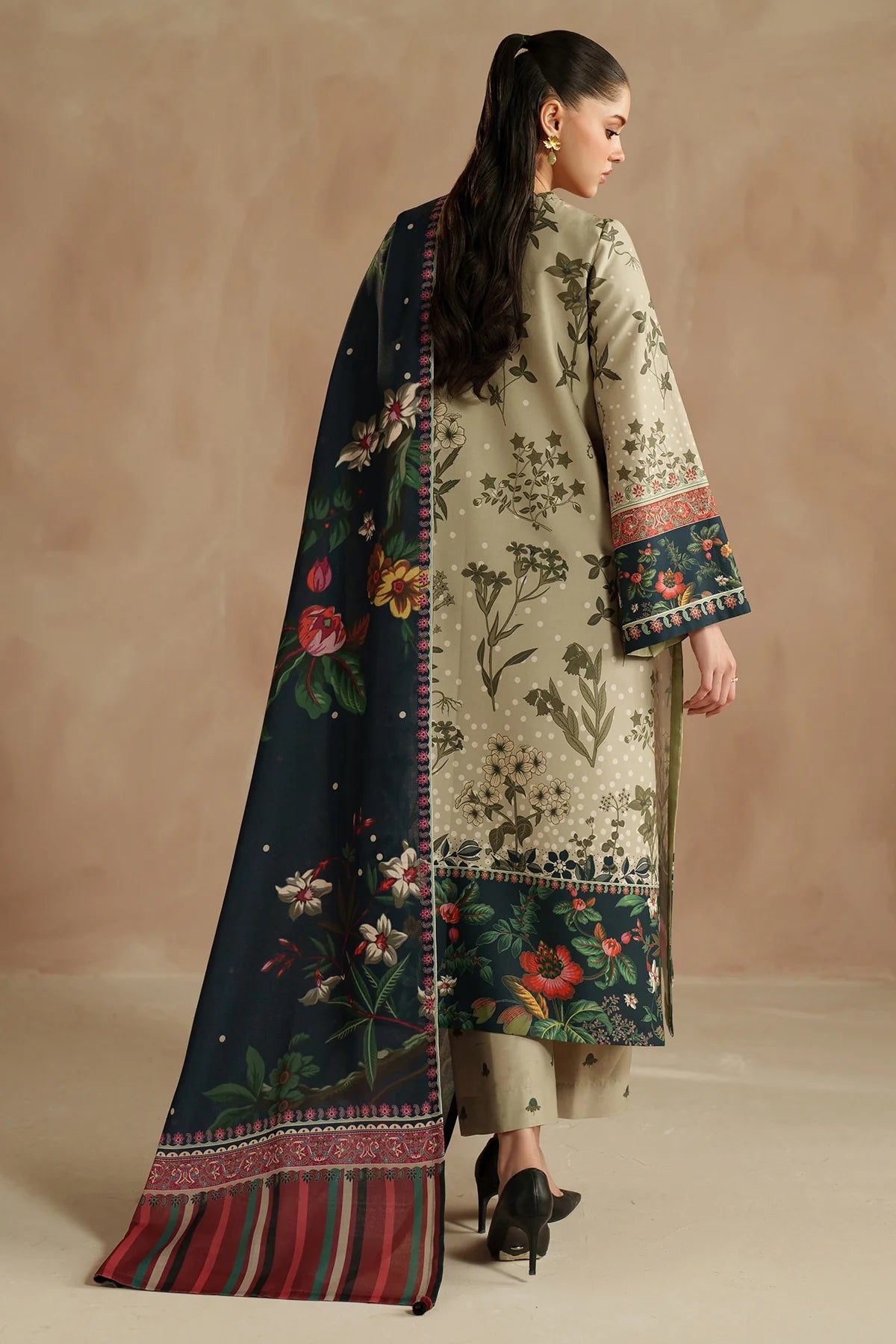 EMBROIDERED PREMIUM VISCOSE UW-0205 | Unstitched | Jazmin