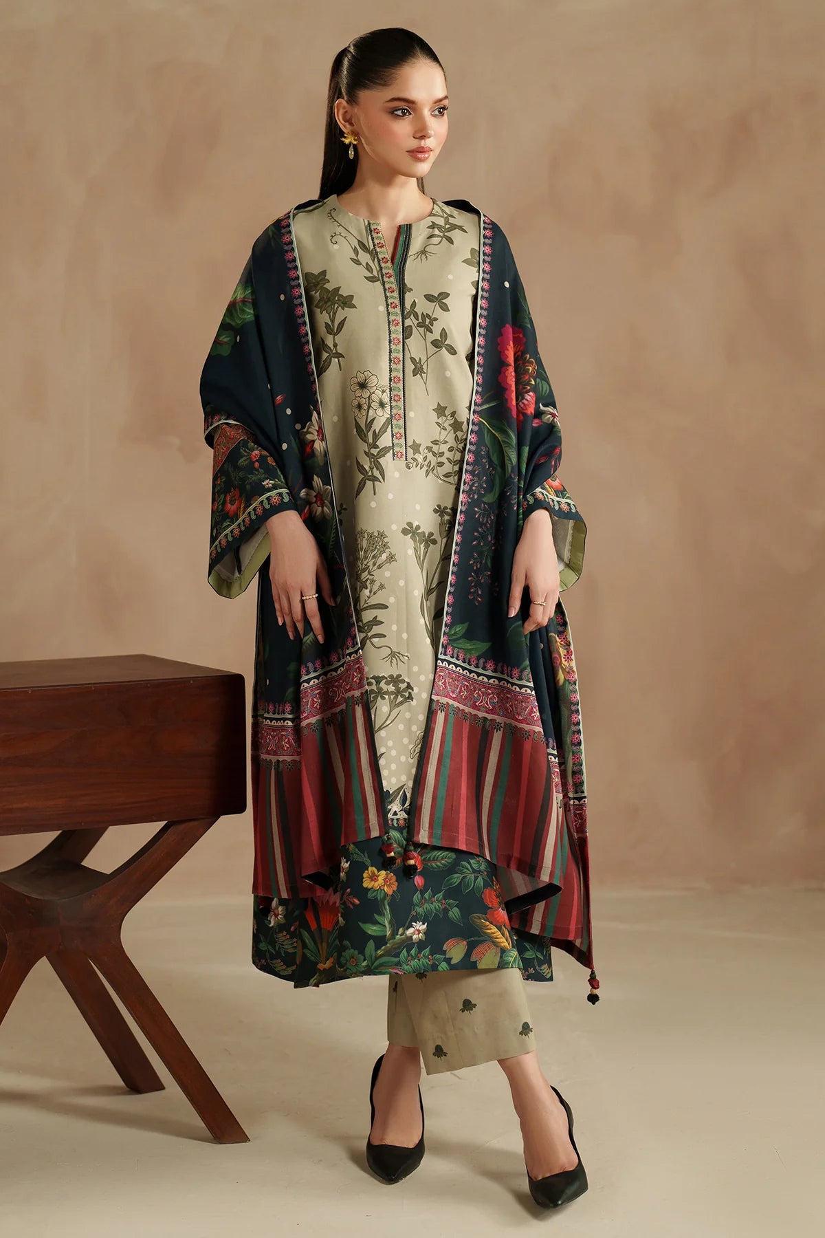 EMBROIDERED PREMIUM VISCOSE UW-0205 | Unstitched | Jazmin