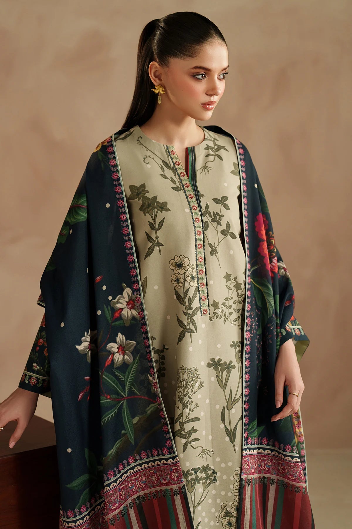 EMBROIDERED PREMIUM VISCOSE UW-0205 | Unstitched | Jazmin