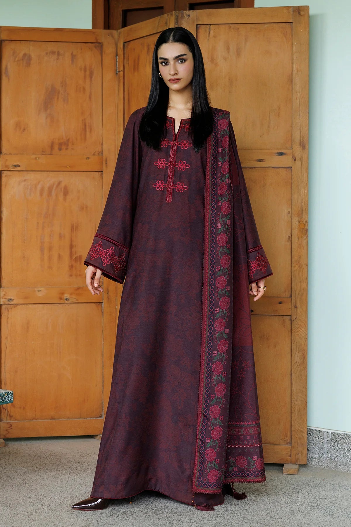 EMBROIDERED PREMIUM VISCOSE UW-0249 | Unstitched | Jazmin