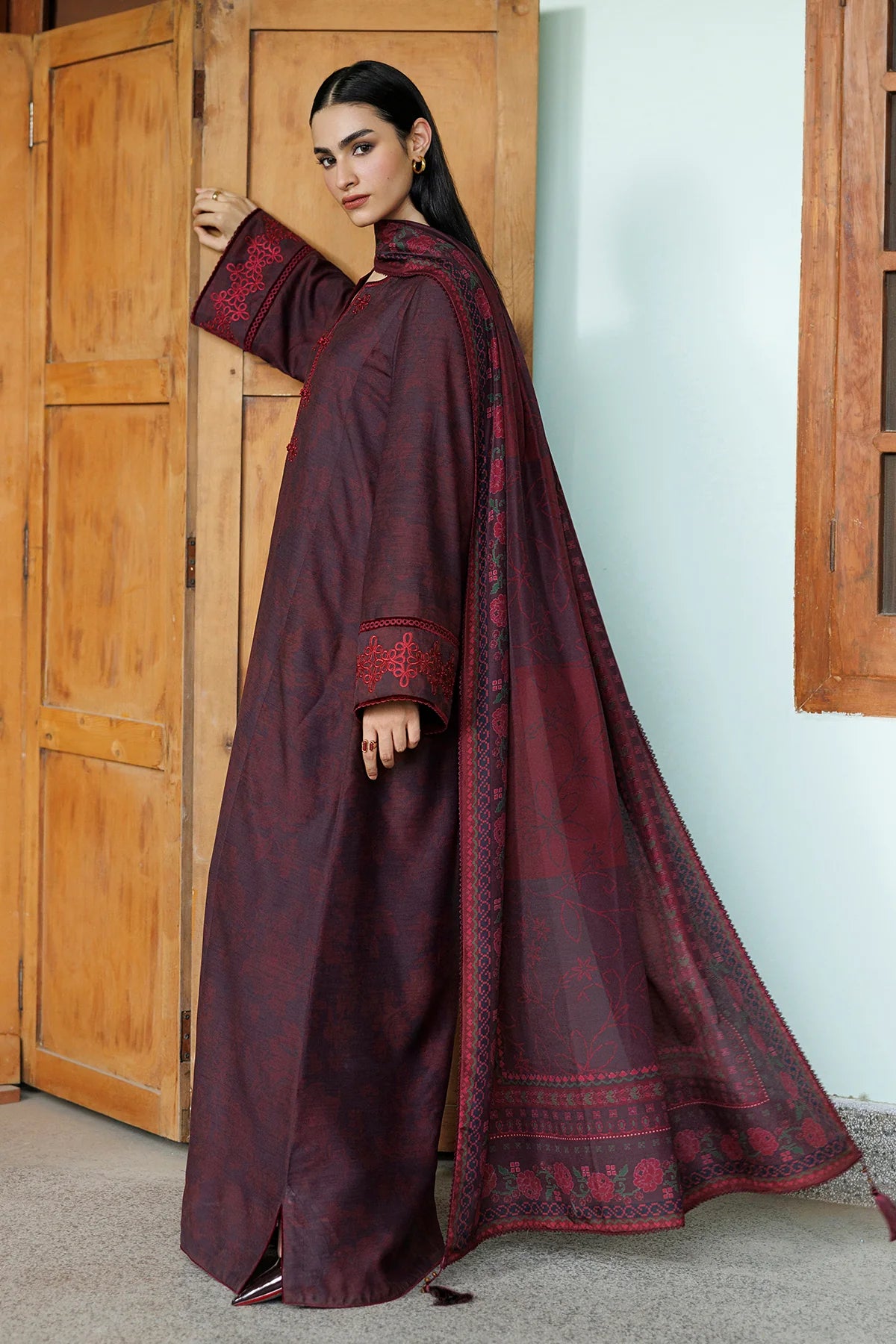 EMBROIDERED PREMIUM VISCOSE UW-0249 | Unstitched | Jazmin