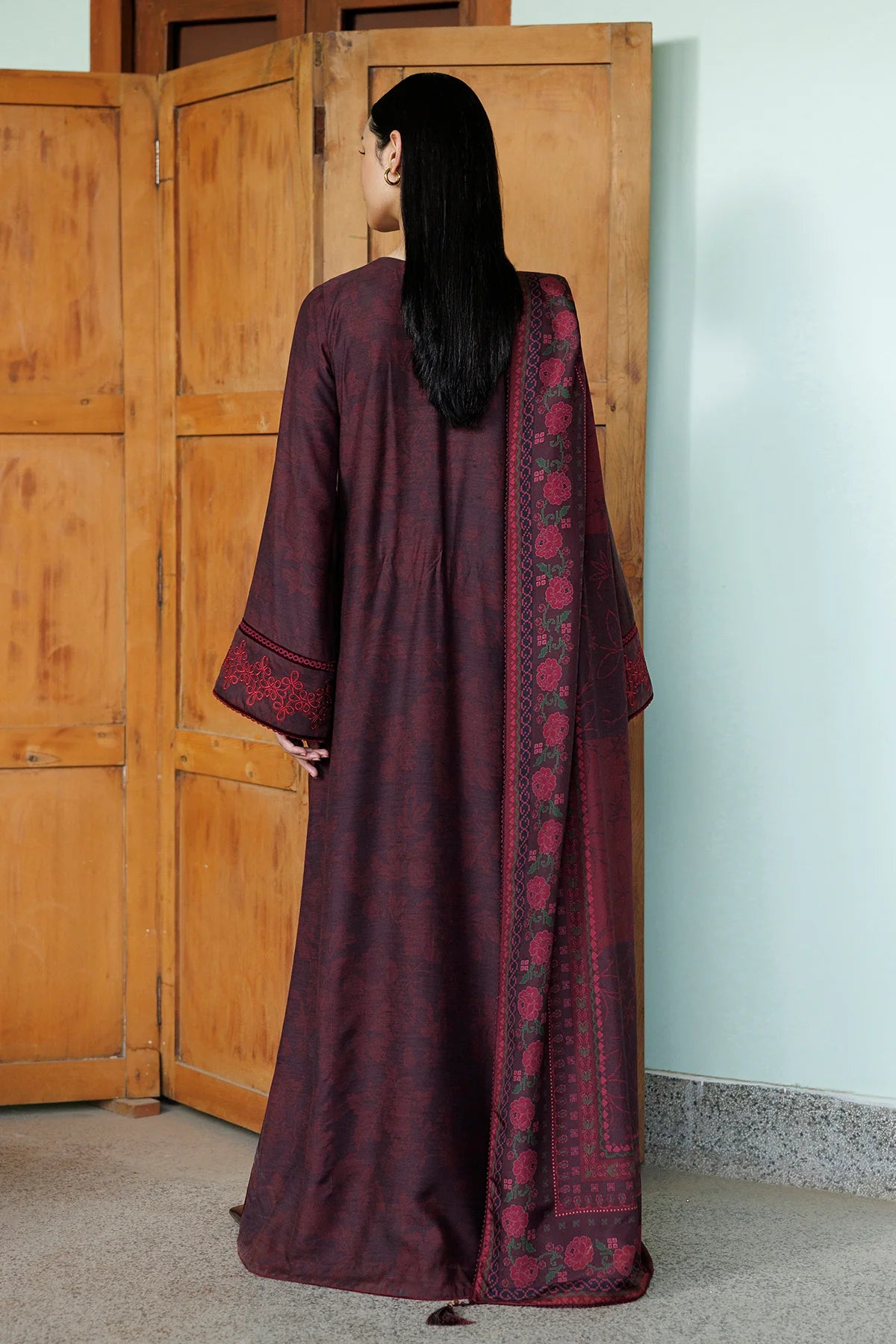 EMBROIDERED PREMIUM VISCOSE UW-0249 | Unstitched | Jazmin