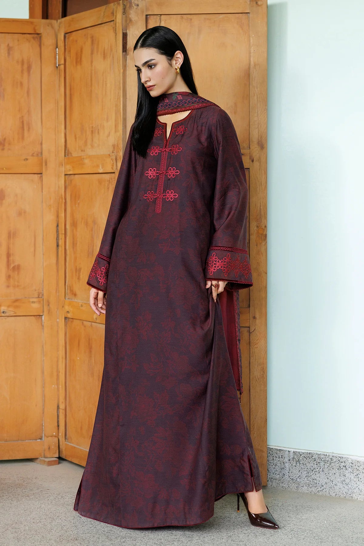 EMBROIDERED PREMIUM VISCOSE UW-0249 | Unstitched | Jazmin