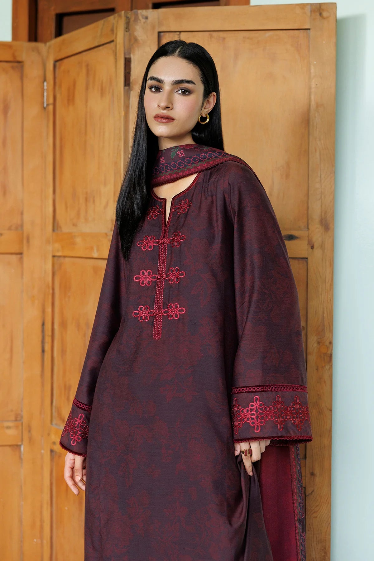 EMBROIDERED PREMIUM VISCOSE UW-0249 | Unstitched | Jazmin