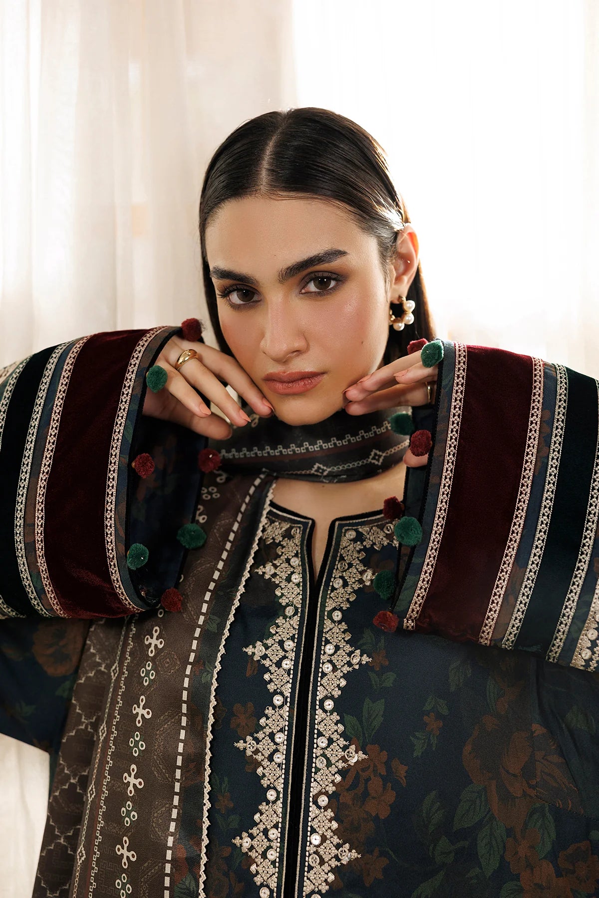 EMBROIDERED PREMIUM VISCOSE UW-0266 | Unstitched | Jazmin
