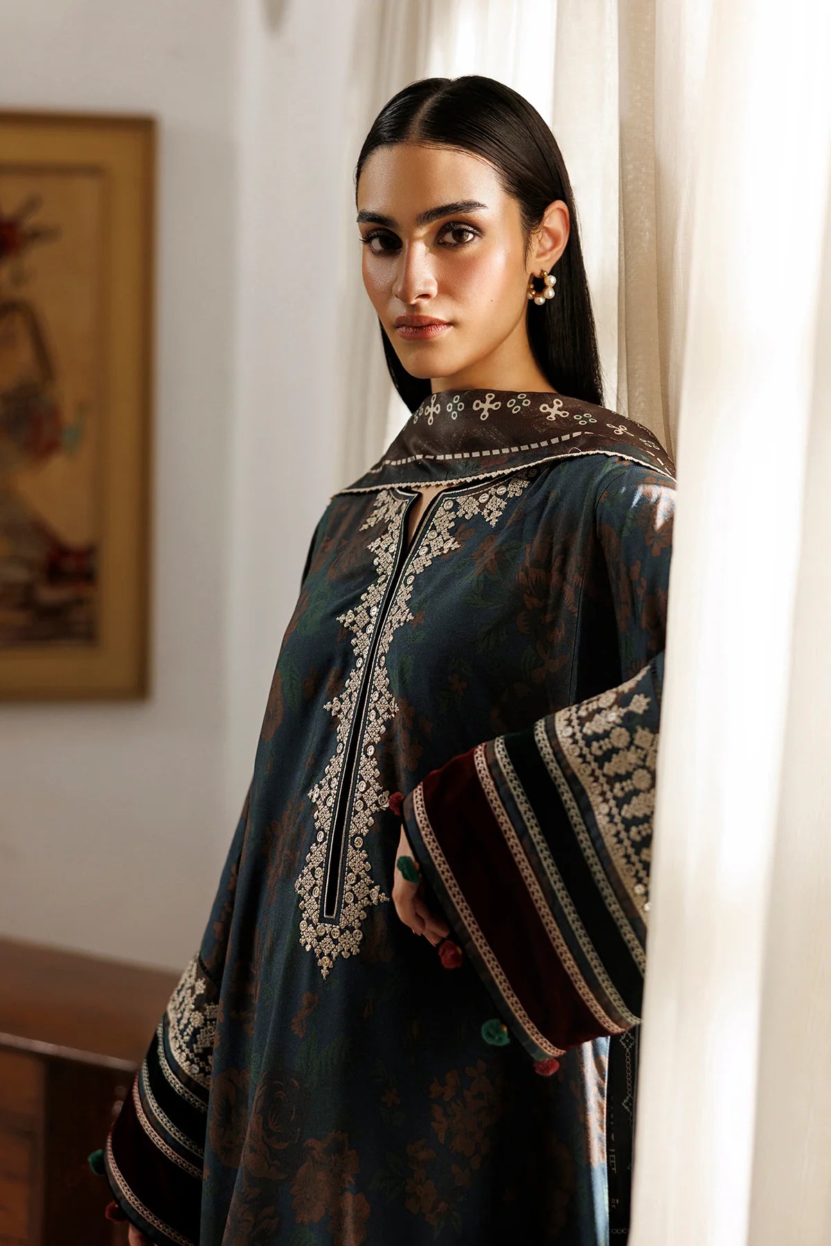 EMBROIDERED PREMIUM VISCOSE UW-0266 | Unstitched | Jazmin